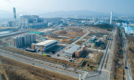 동해자유무역지역 조성현황 전경
