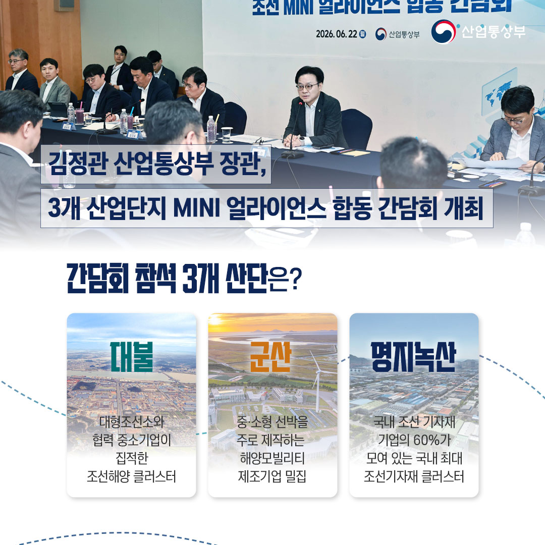 조선 산업단지를 M.AX로 이어 5극3특 지역성장 적극 뒷받침!2
