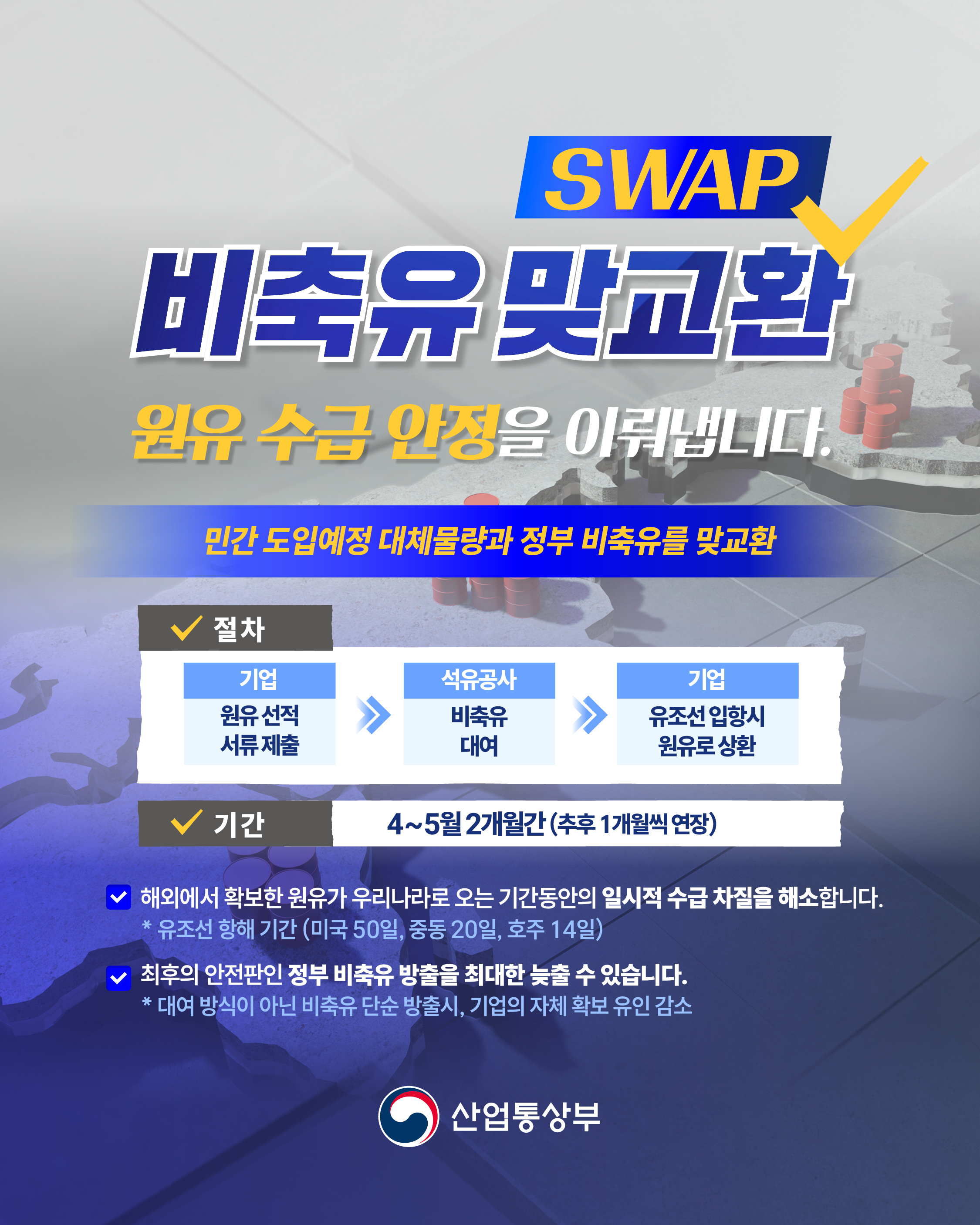 카드뉴스(0401) 비축유 맞교환
