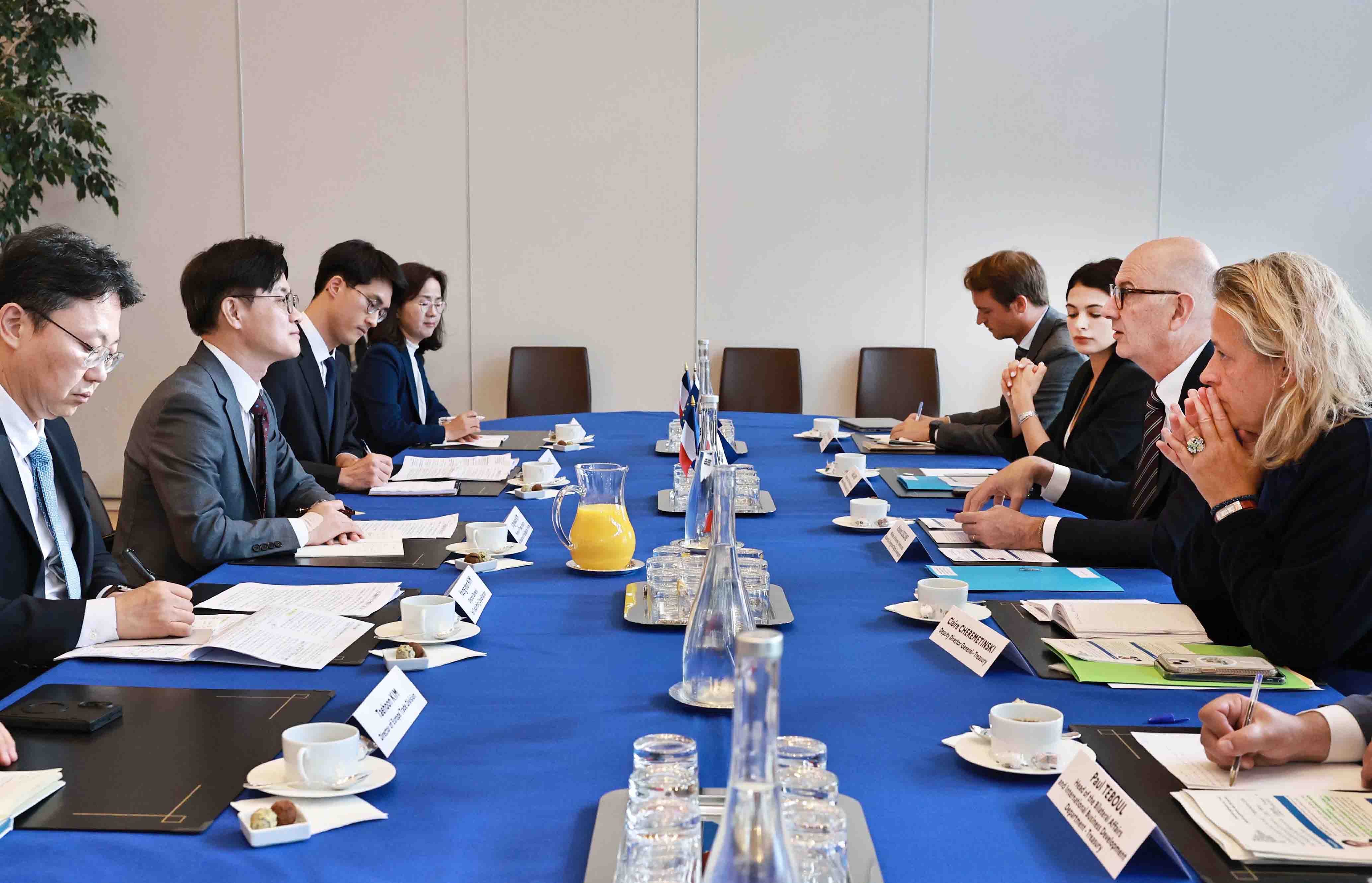 프랑스 경제·재정·산업·에너지·디지털  주권부 장관 회담 2