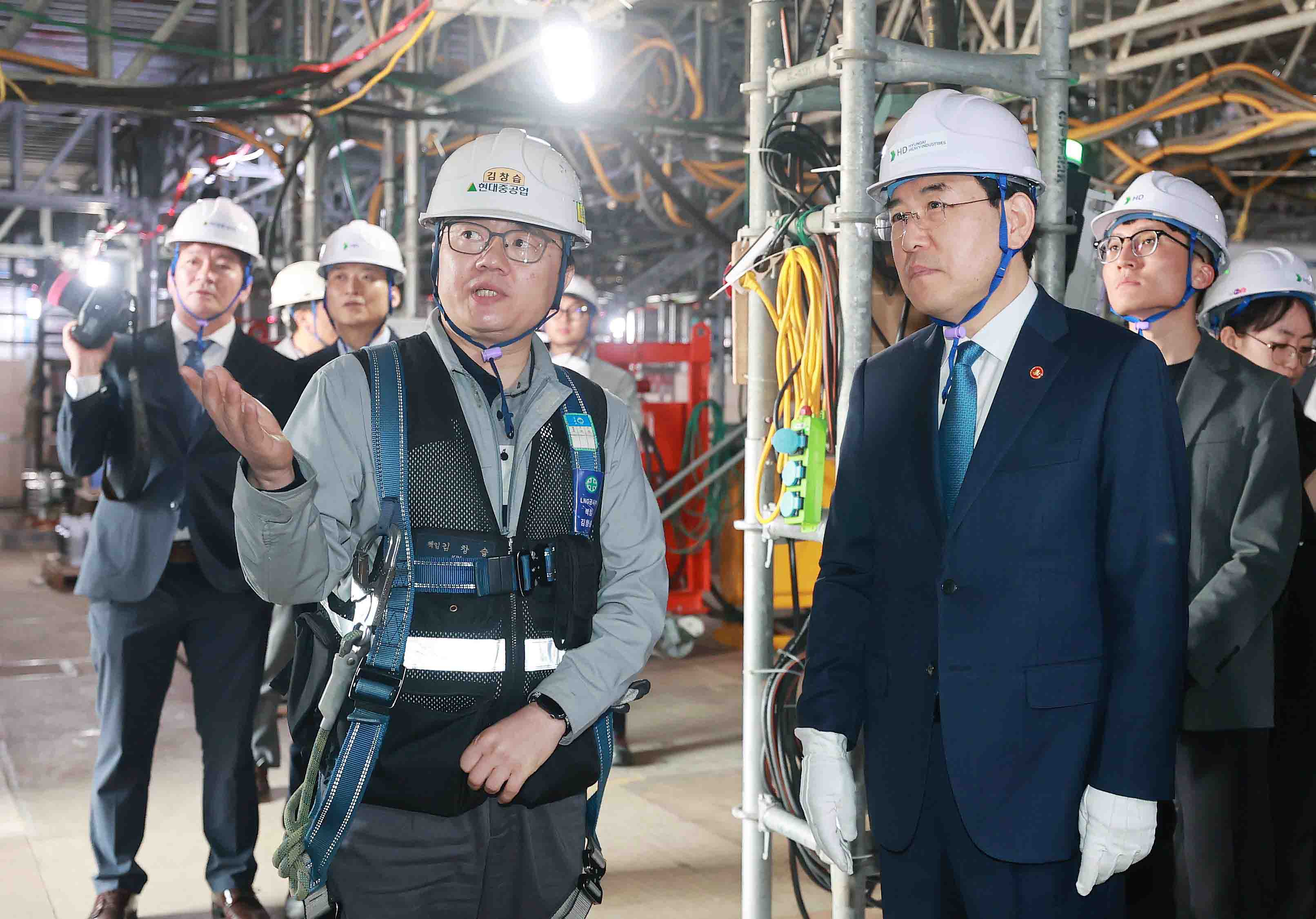 울산 현대중공업 현장 방문 2