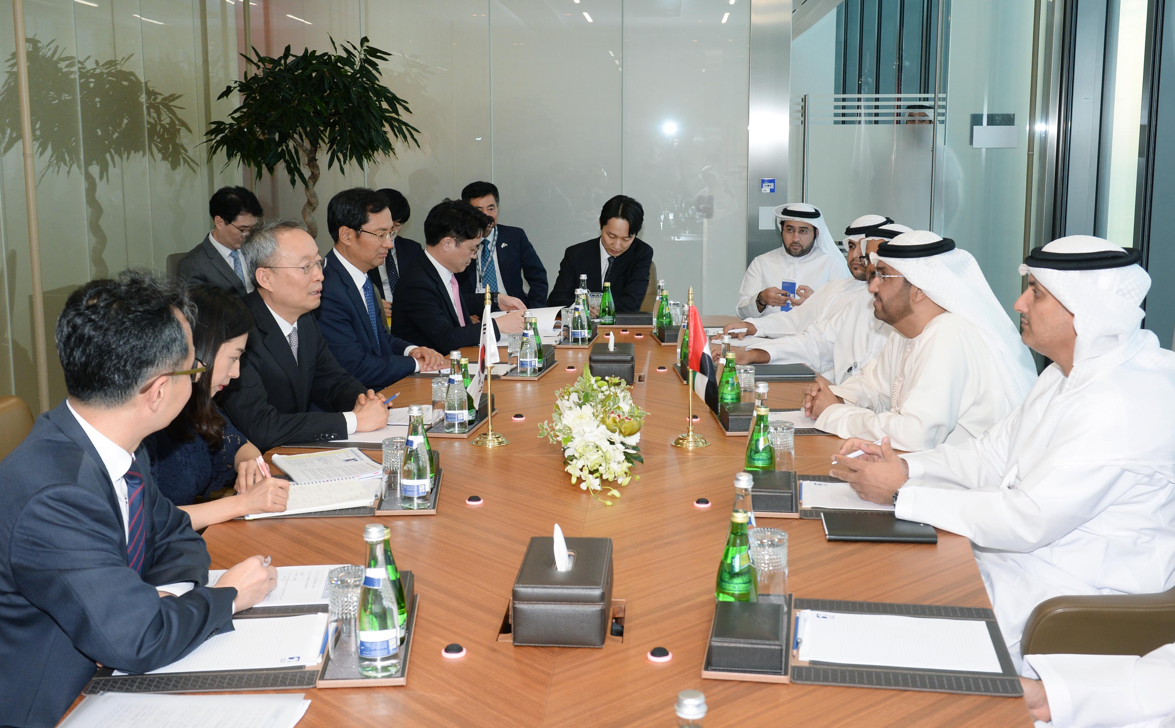 연방국무장관 겸 아부다비석유공사(ADNOC) 사장 면담 2