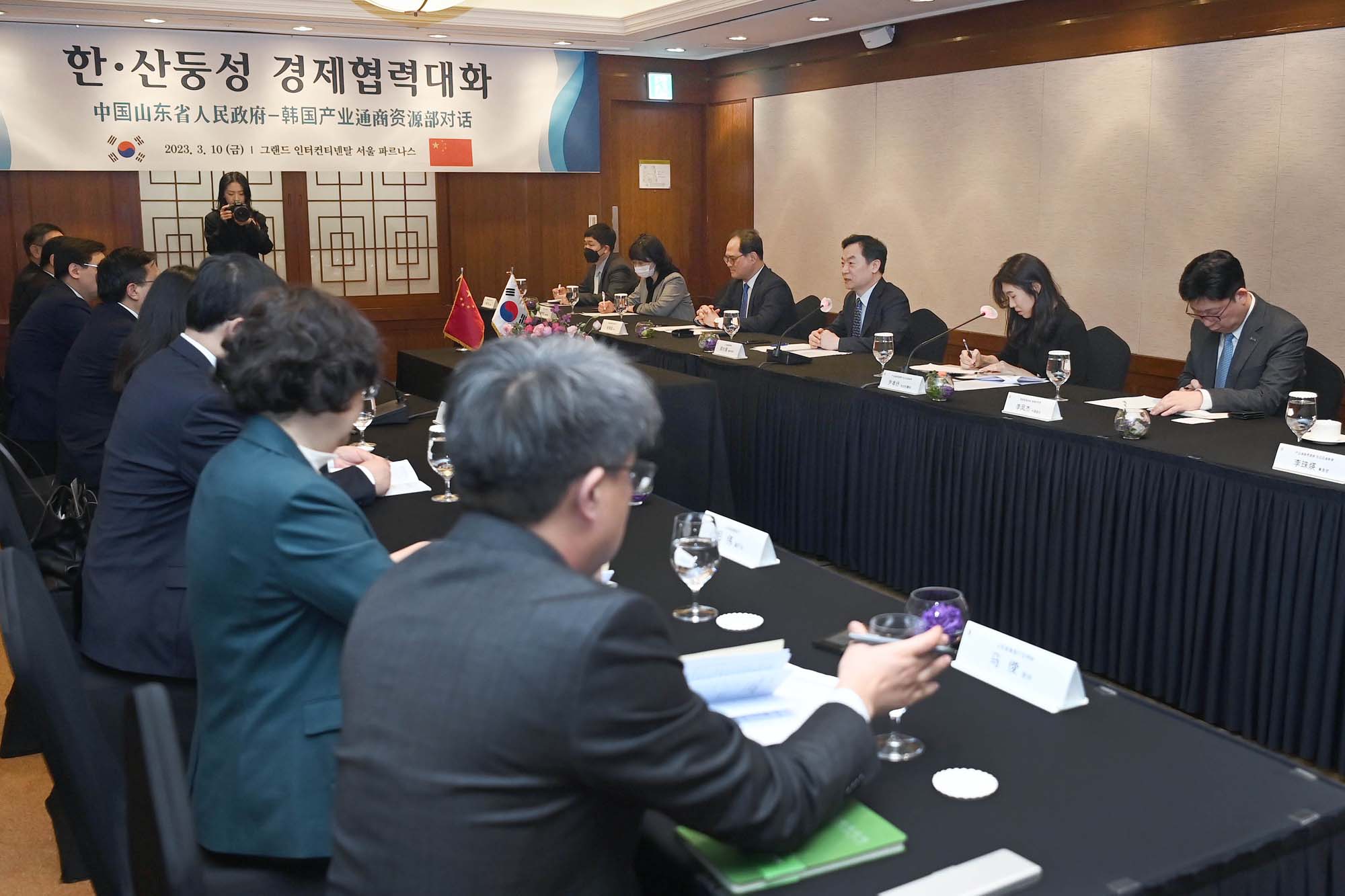 중국 산둥성 부성장 면담 2