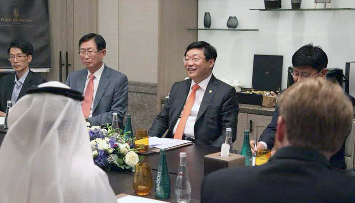 아부다비행정청 장관 면담 1