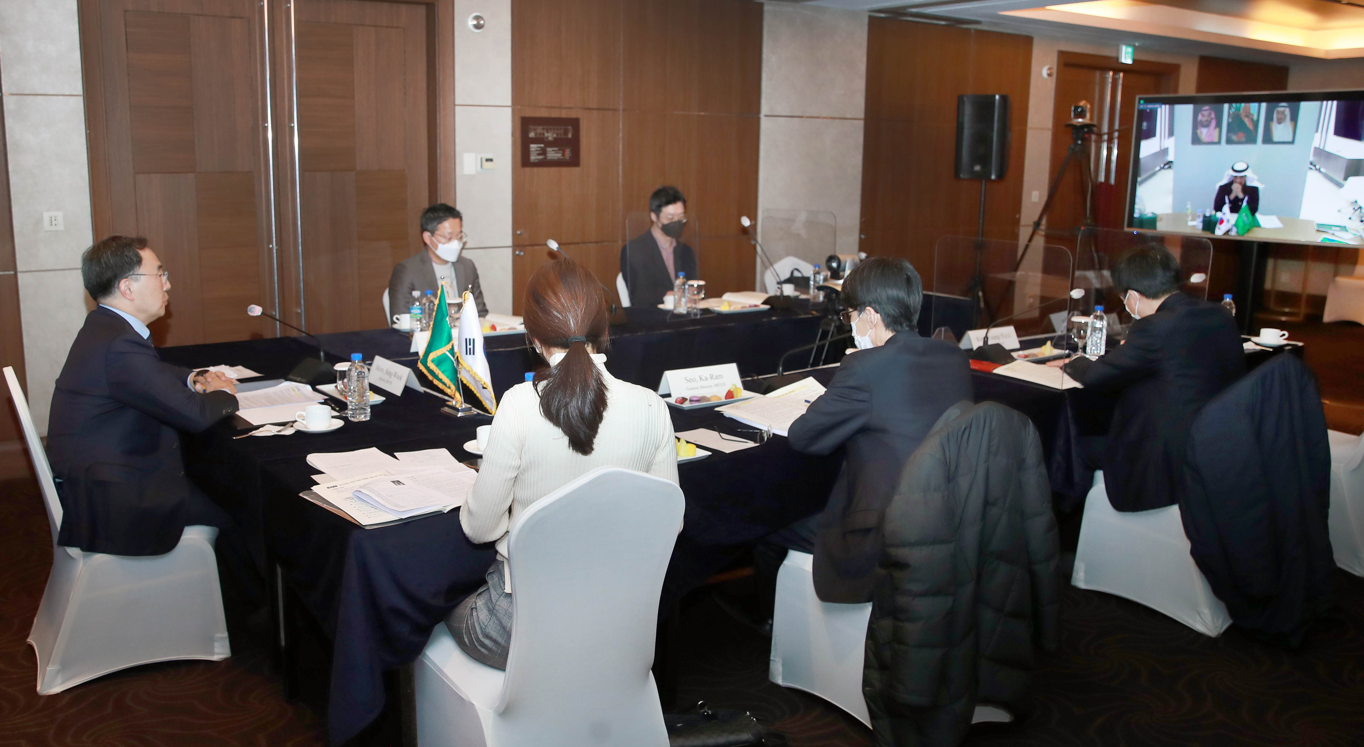 사우디 투자부 장관 영상면담 6