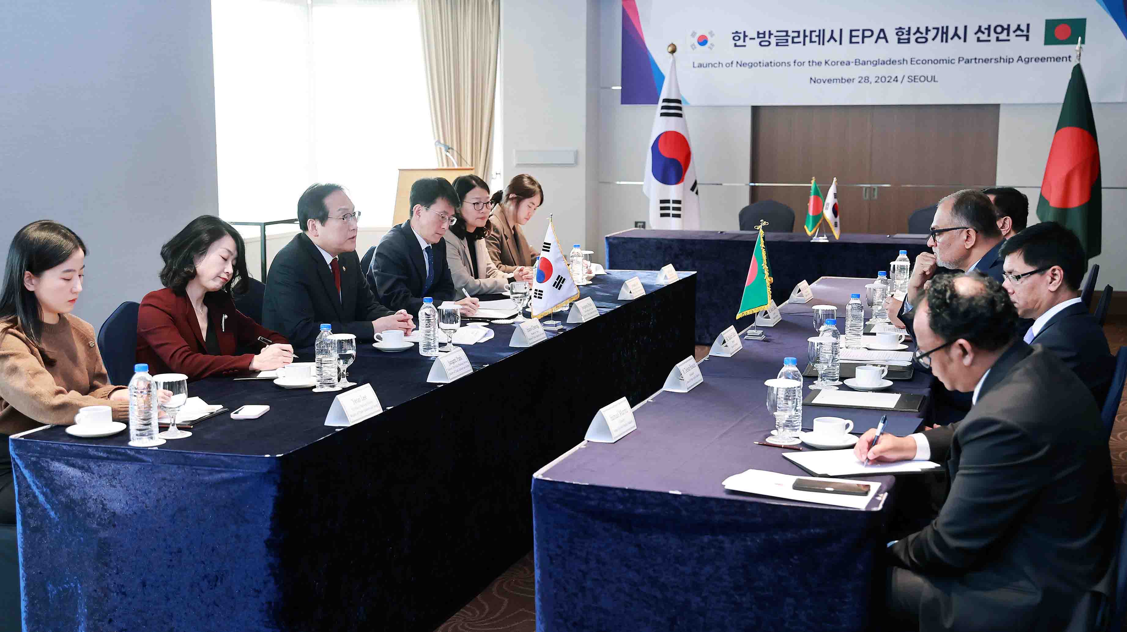 한-방글라데시 경제동반자협정(EPA) 협상개시 선언식 4