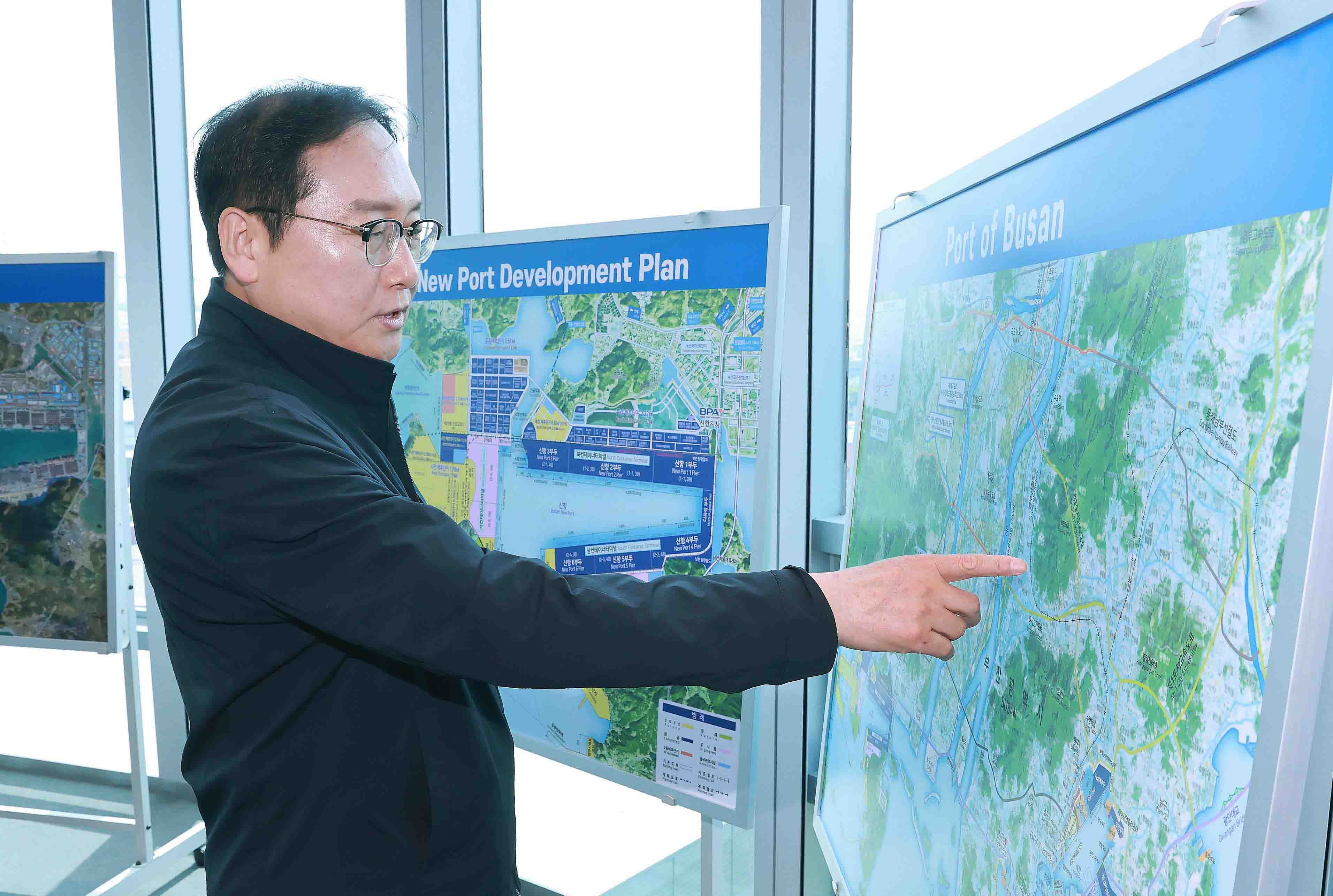 수출입 물류의 전초기지인 부산신항 현장방문 2