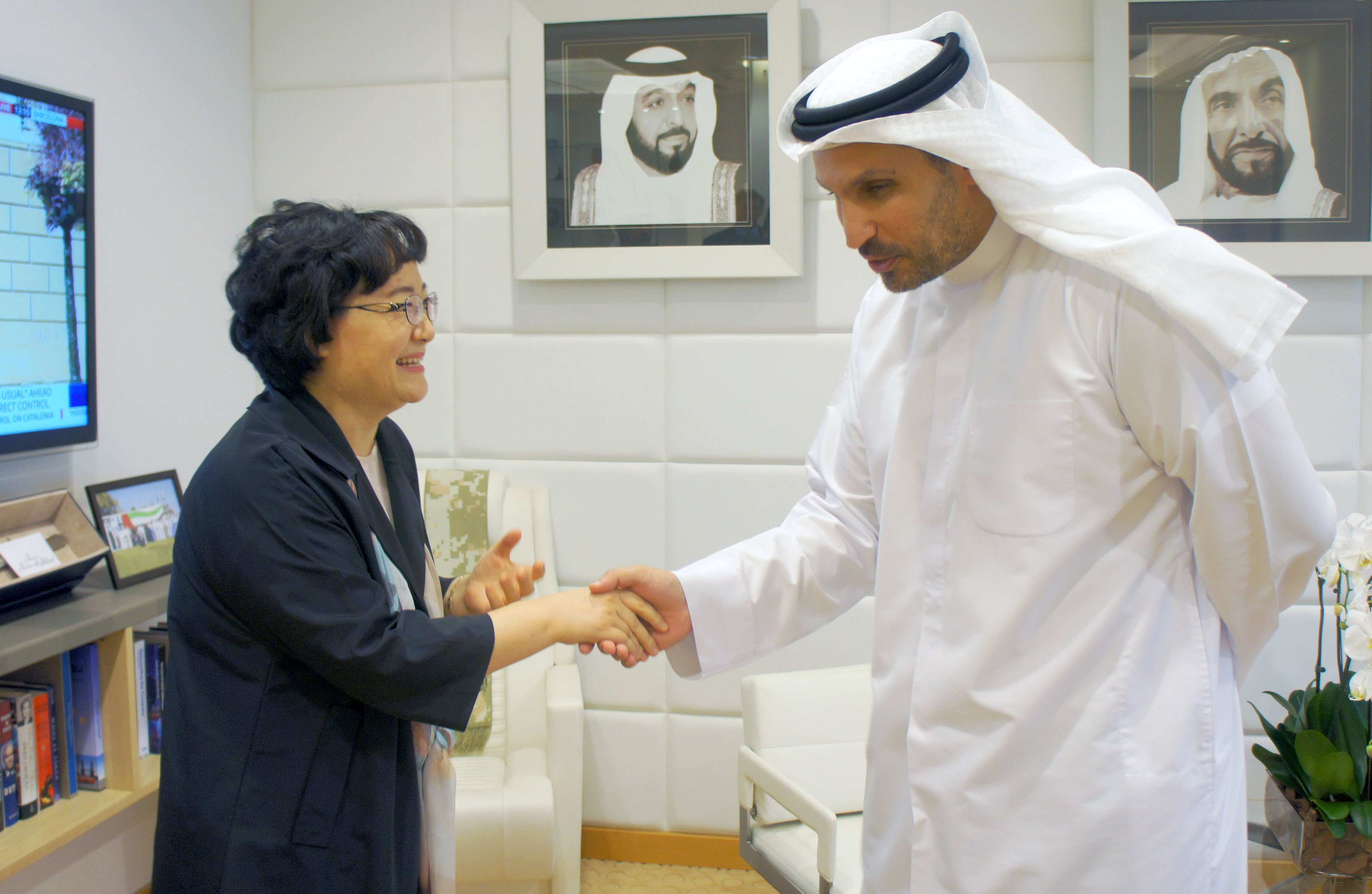 아부다비행정청 장관 겸 UAE원자력공사(ENEC) 이사회 의장 면담 1