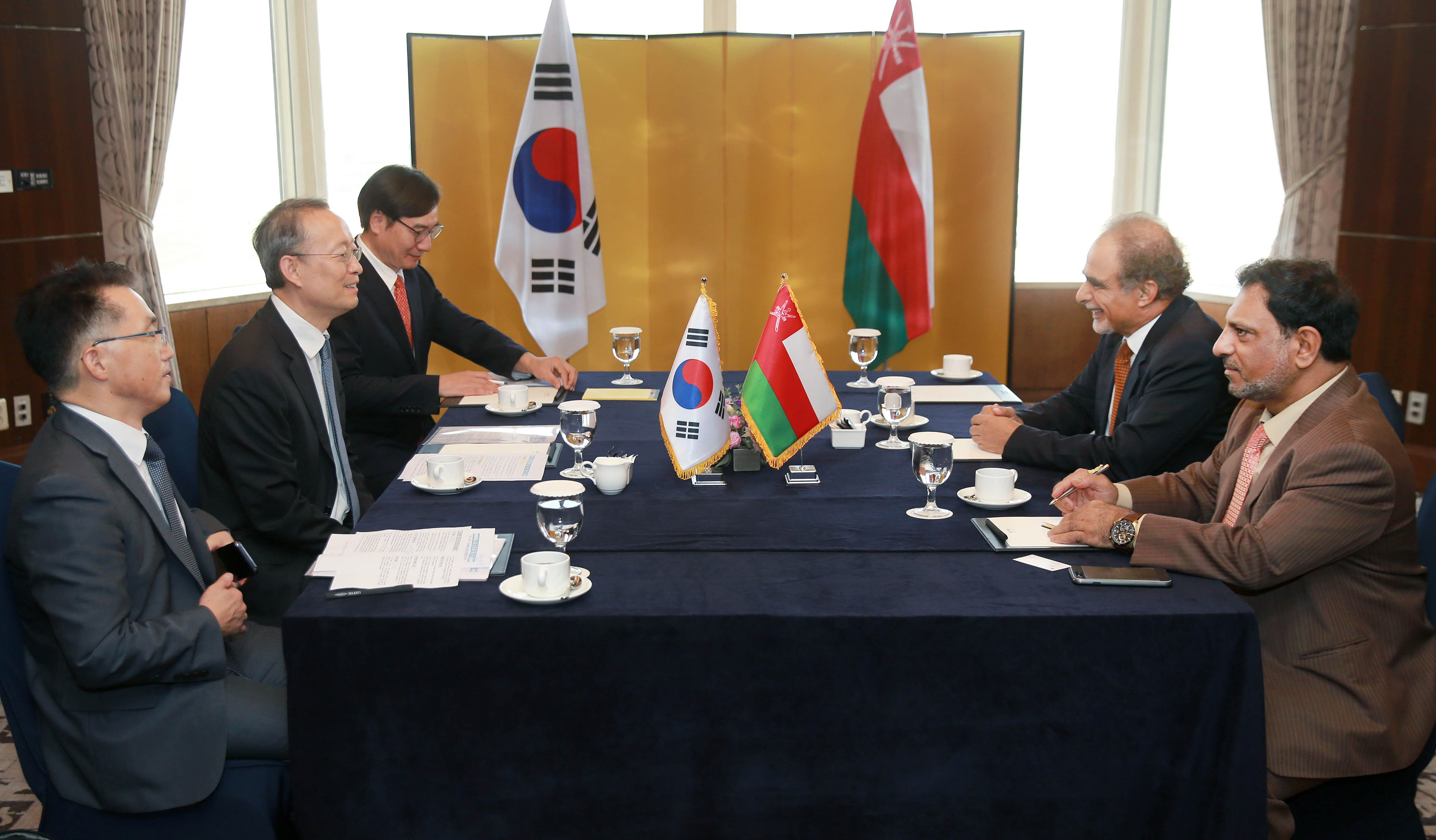 오만 석유가스부 장관 면담 4
