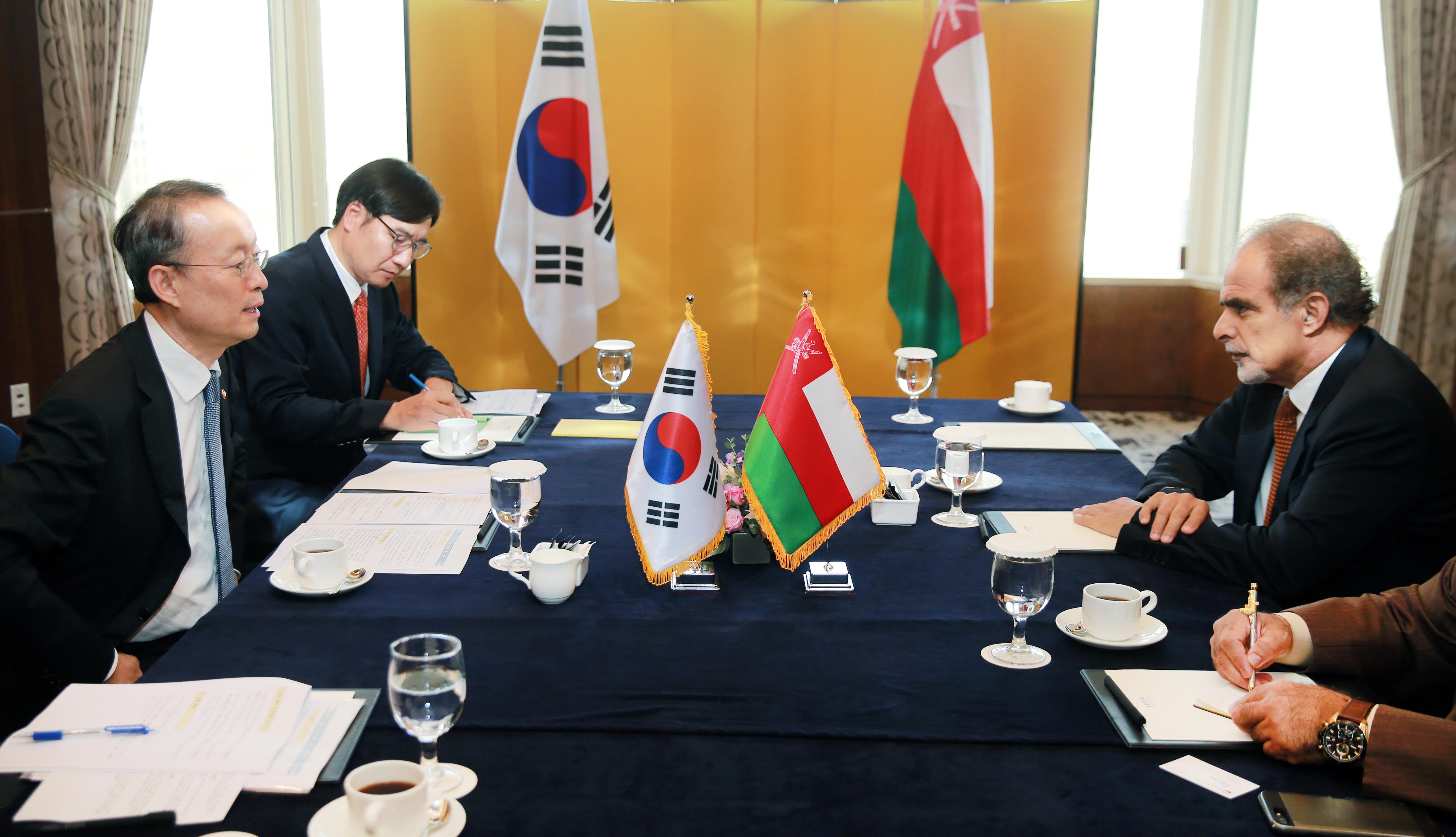 오만 석유가스부 장관 면담 2