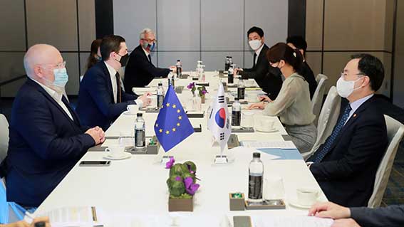 EU 그린딜 담당 수석 부집행위원장 면담 1