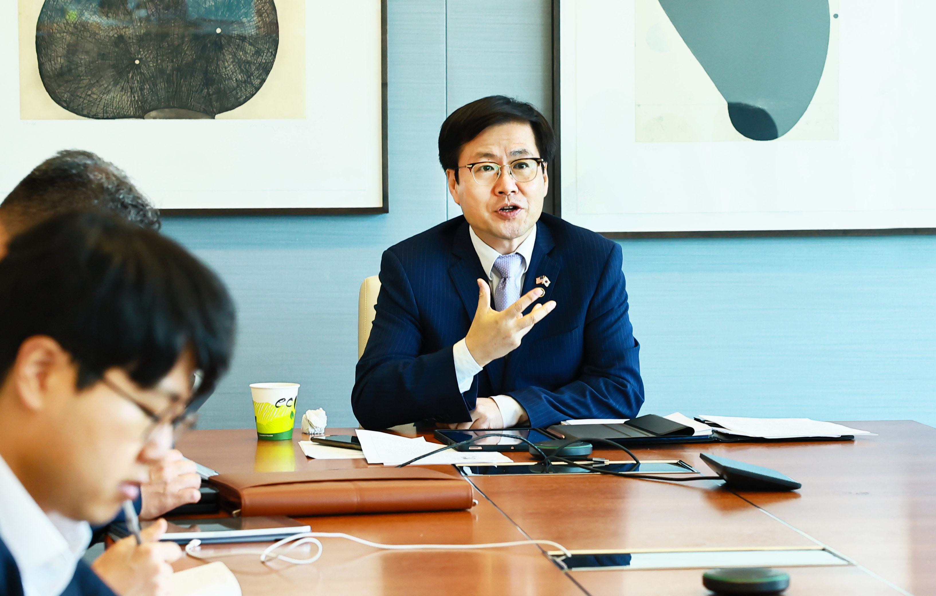 미국 루이지애나 주지사 화상면담 2