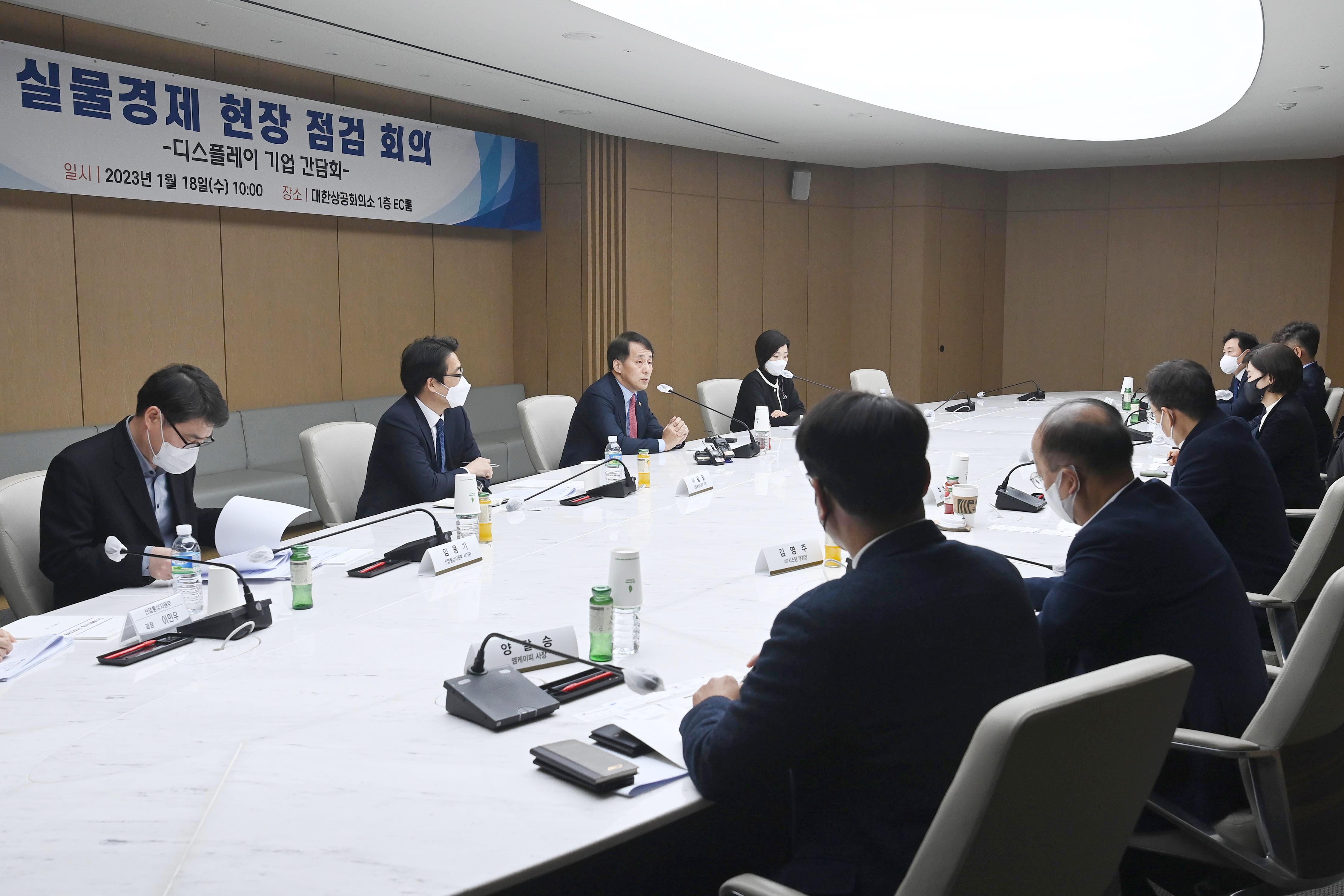 디스플레이 분야 실물경제 현장 점검 회의 2