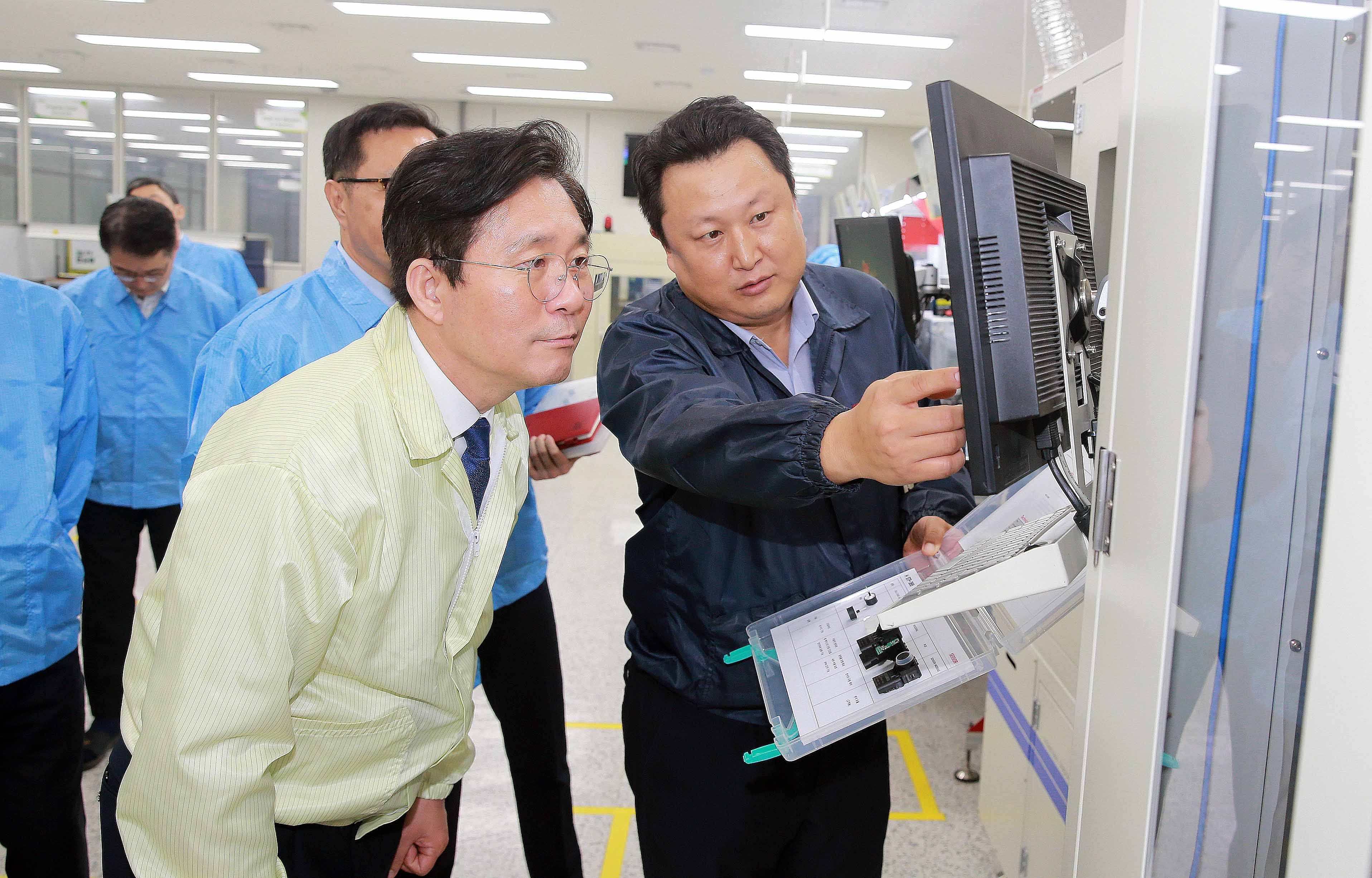 R&D 수행기업인 센서텍 현장방문 1