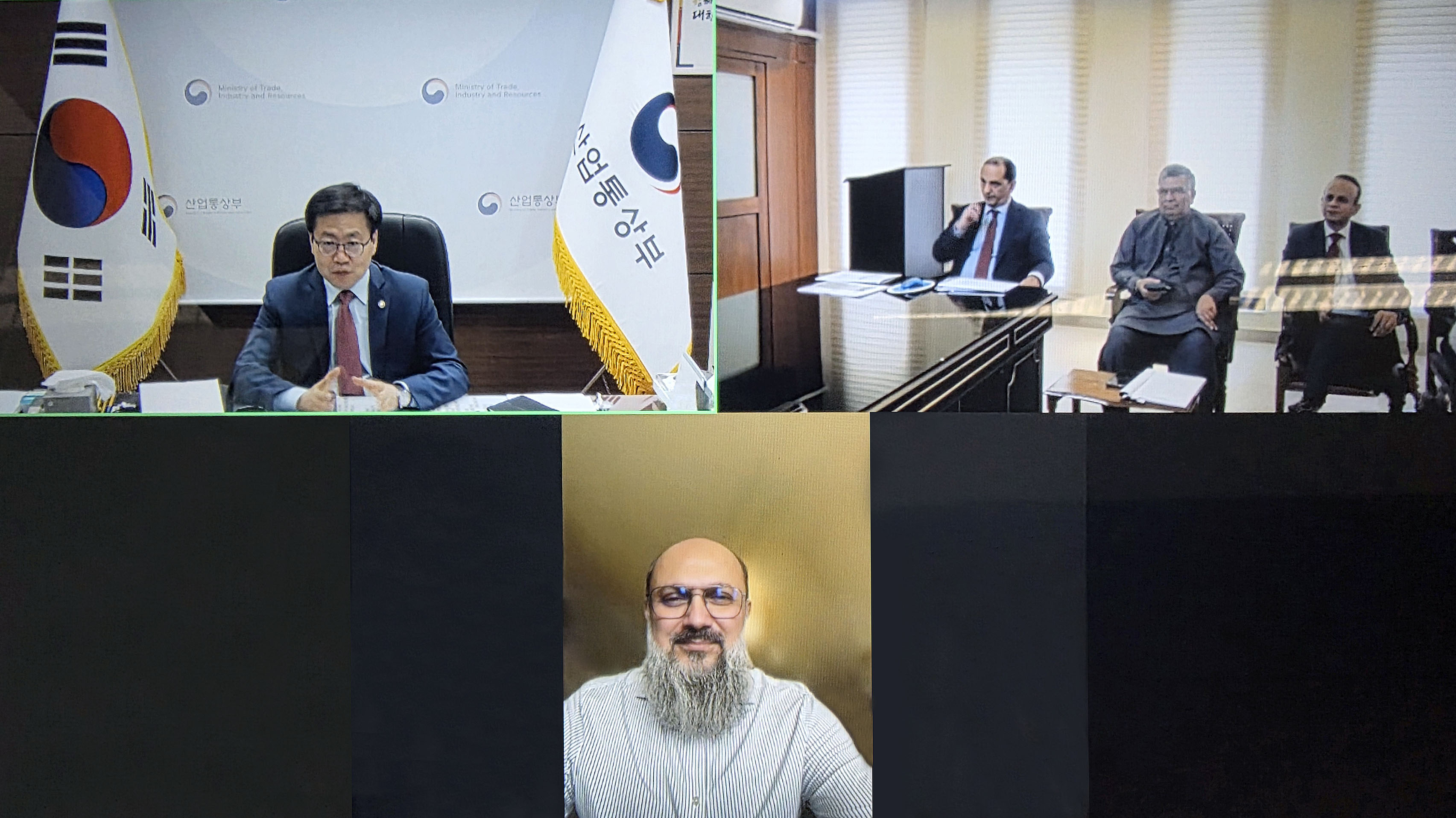 파키스탄 상무장관 화상 면담 1
