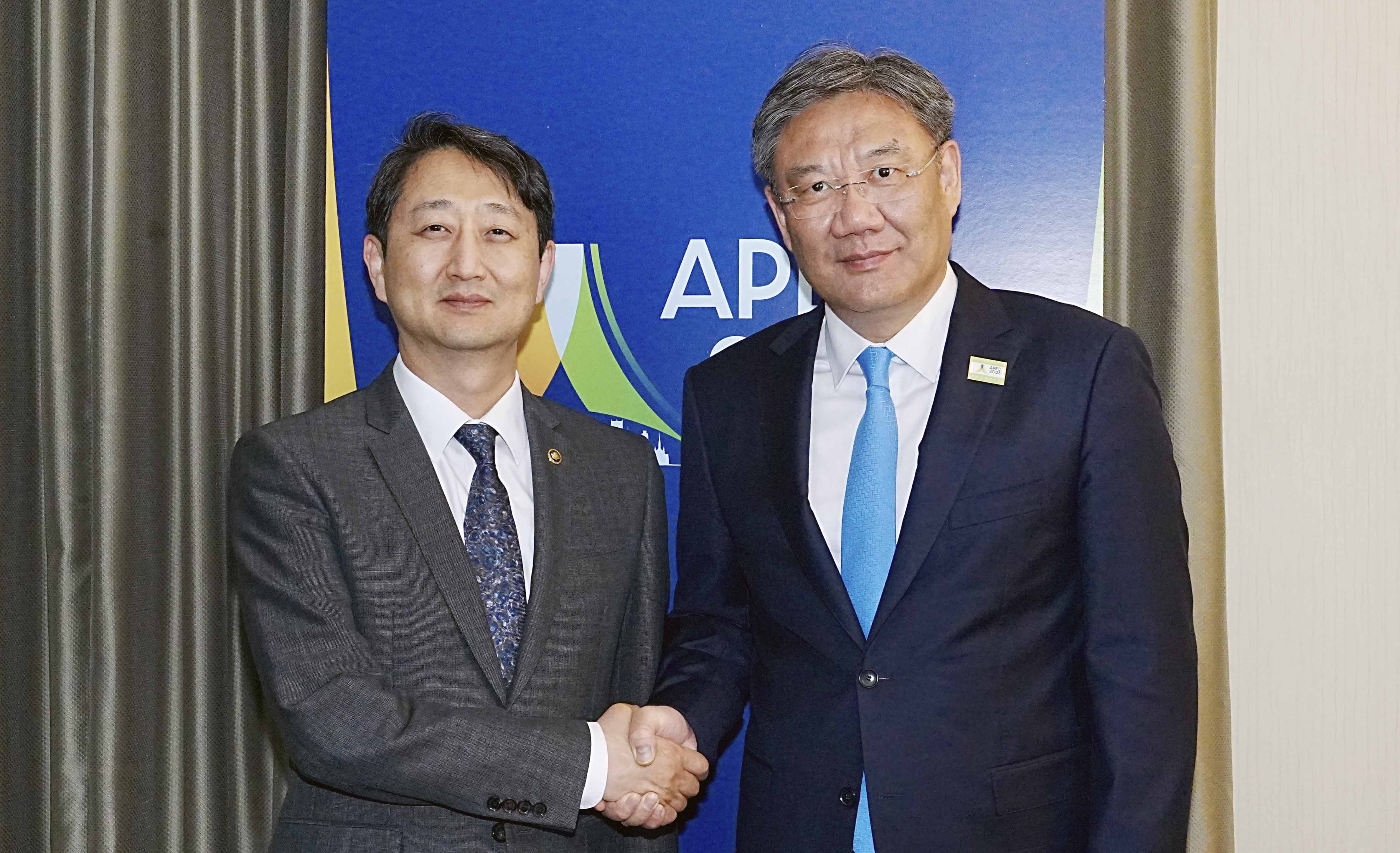 중국 상무부 부장 면담 1