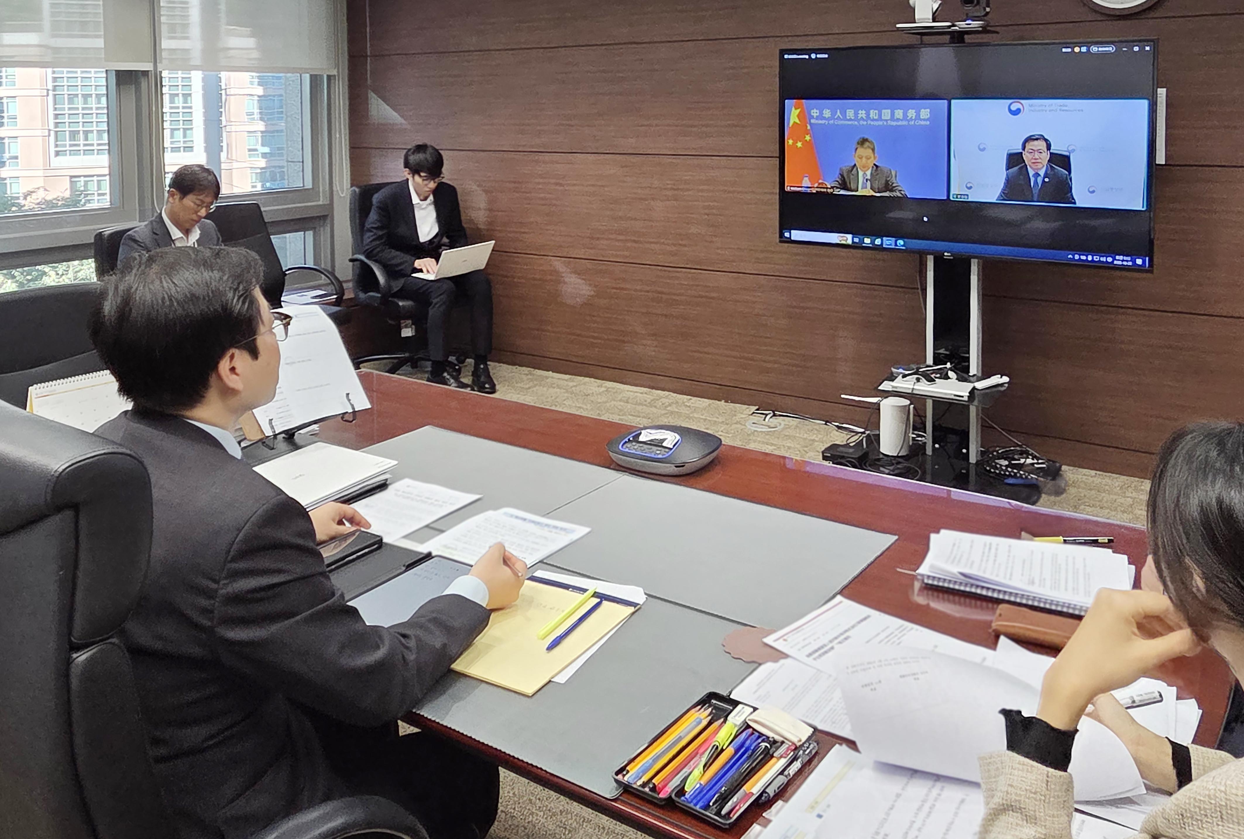 중국 상무부 국제무역협상대표(장관급) 면담 2