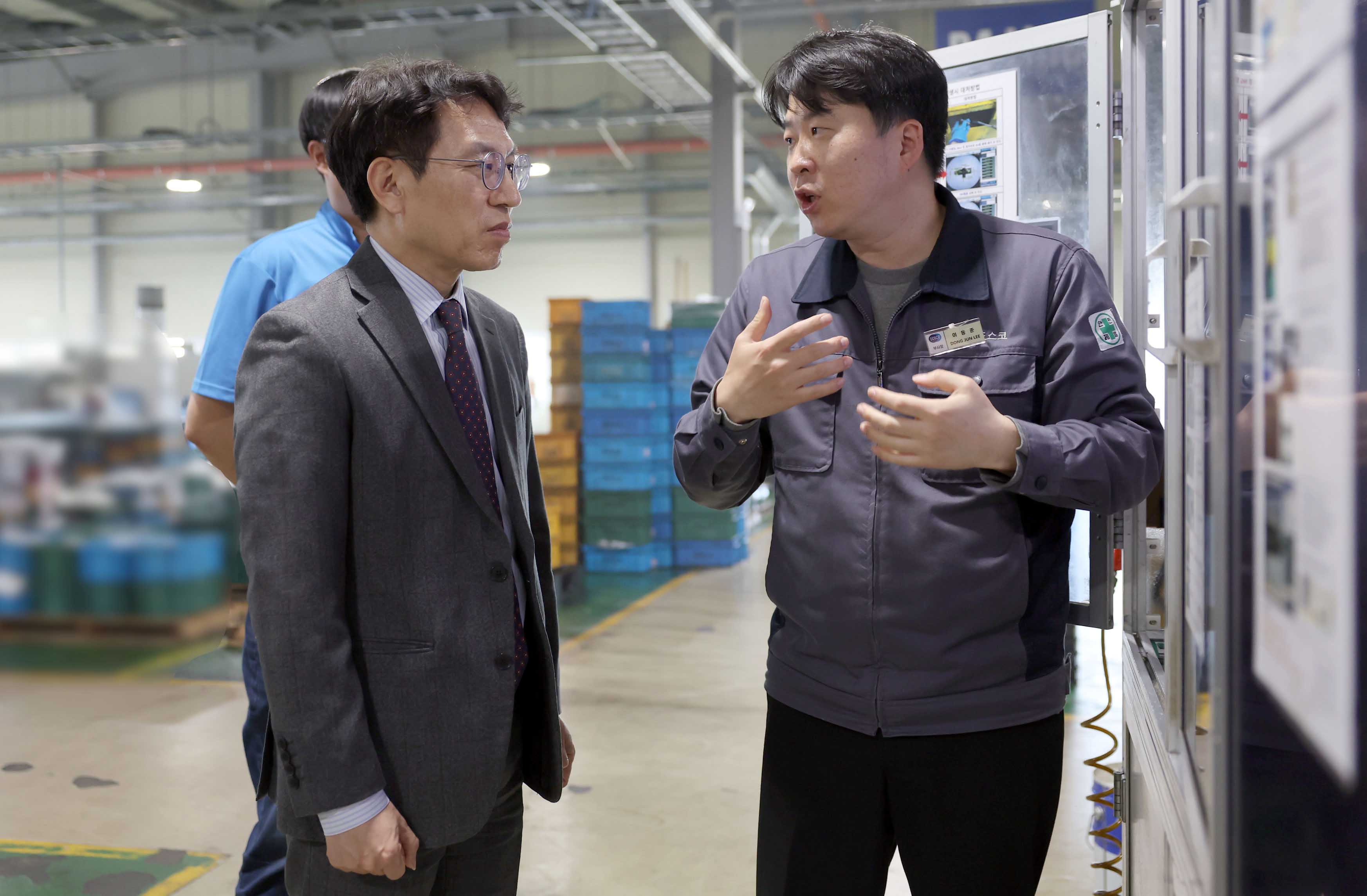자동차 부품 제조기업인 도스코 현장방문 2