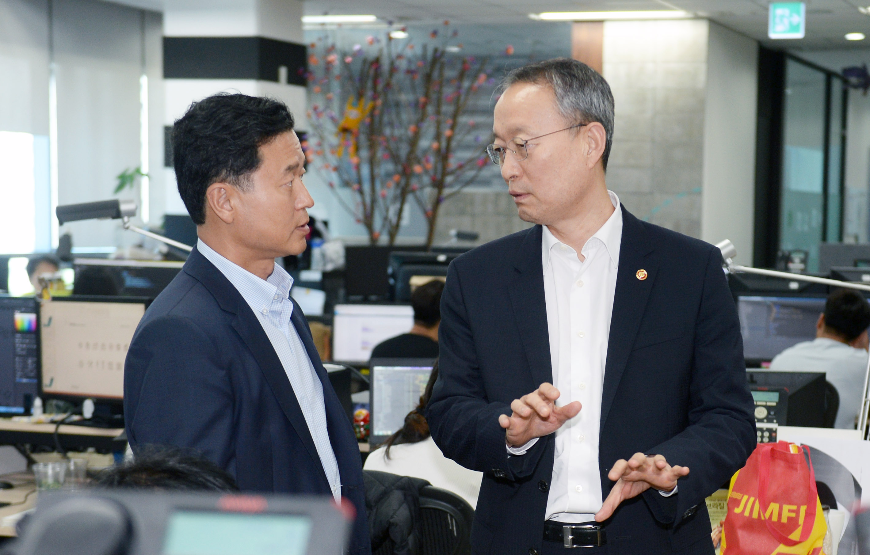 융합 신기술 업체인 (주)오비고 현장방문 1