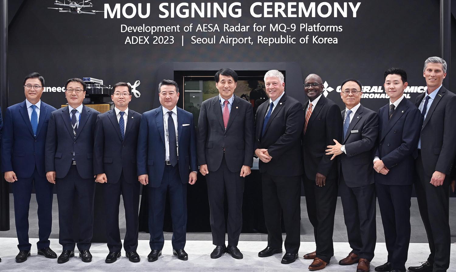 휴니드테크놀러지스社와 GA-ASI社 간 MOU 체결식 1