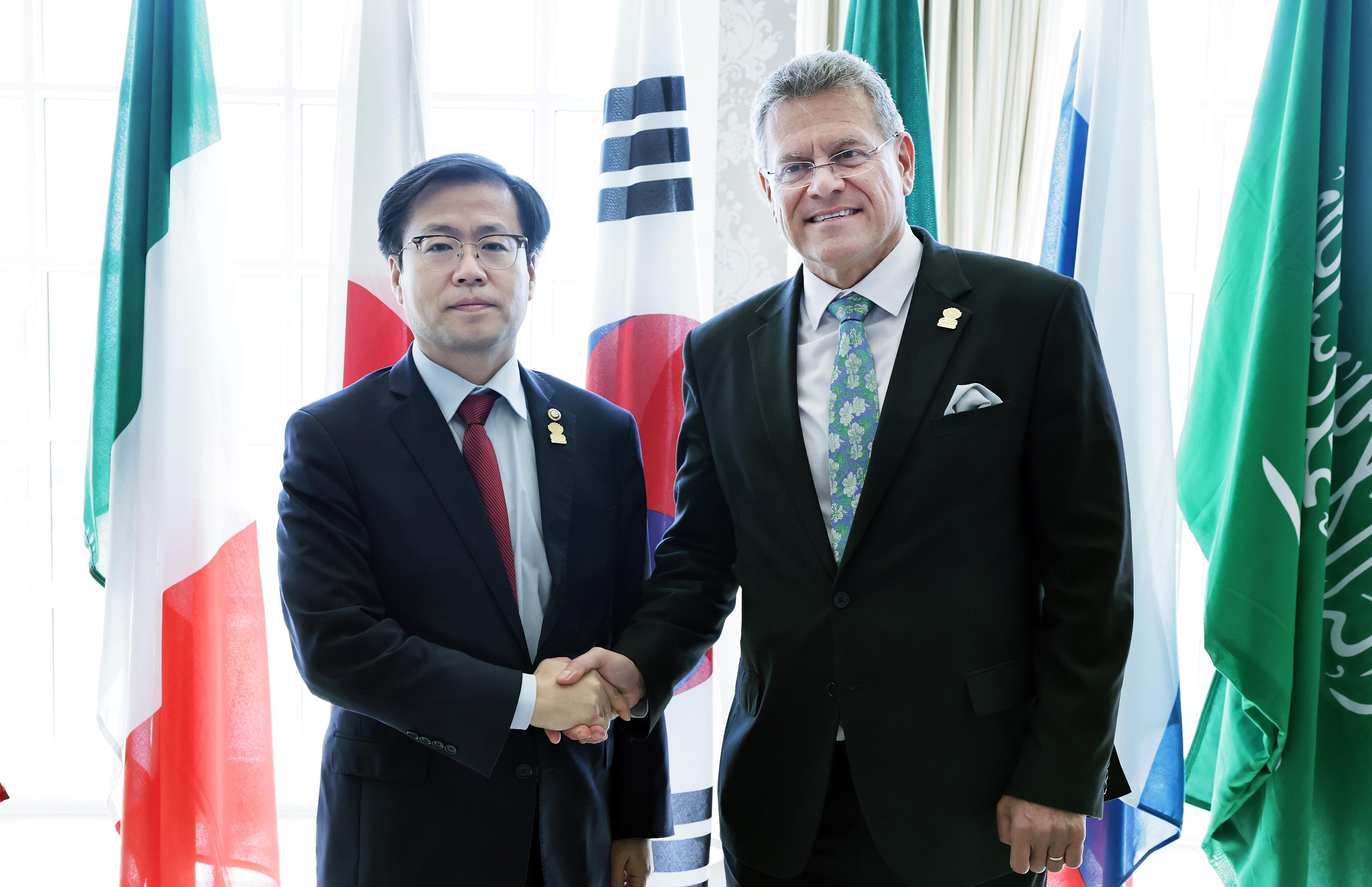 EU 집행위 통상·경제안보 담당 집행위원 면담 1