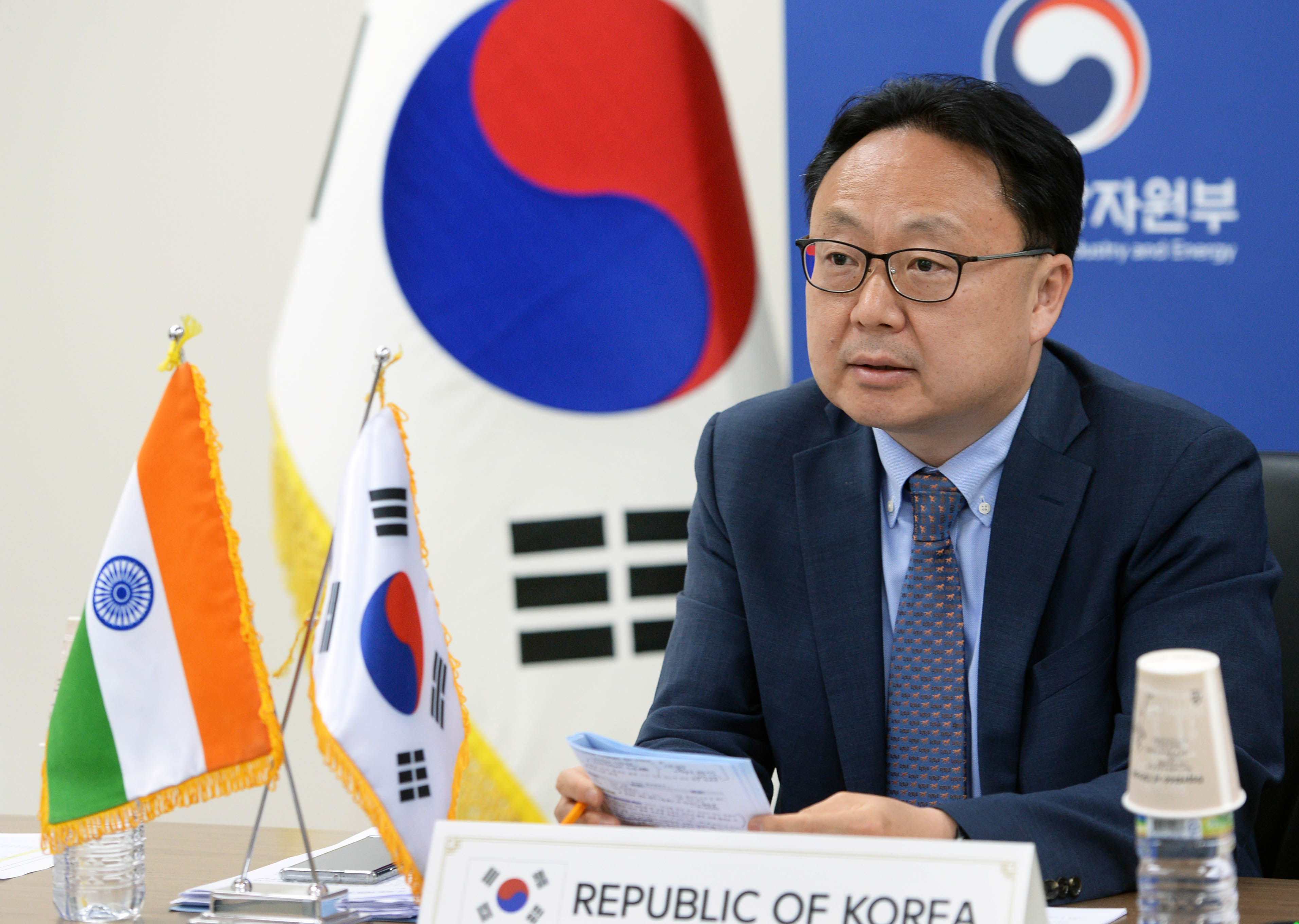 한-인도 CEPA 개선협상 회기간 수석대표 영상회의 1