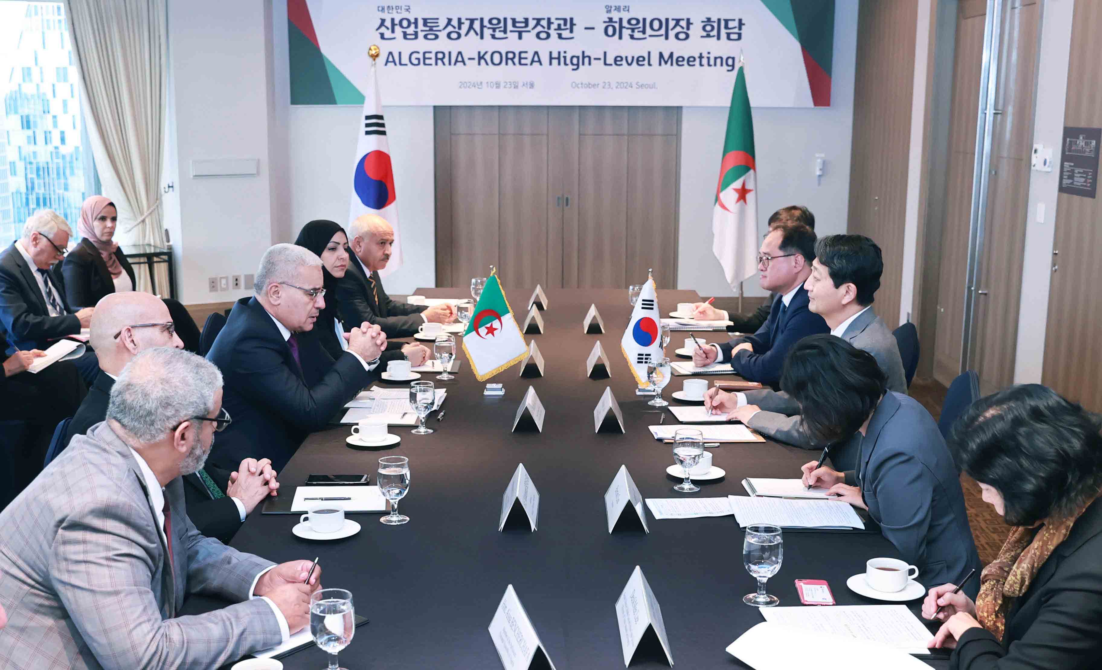 알제리 하원의장 면담 2