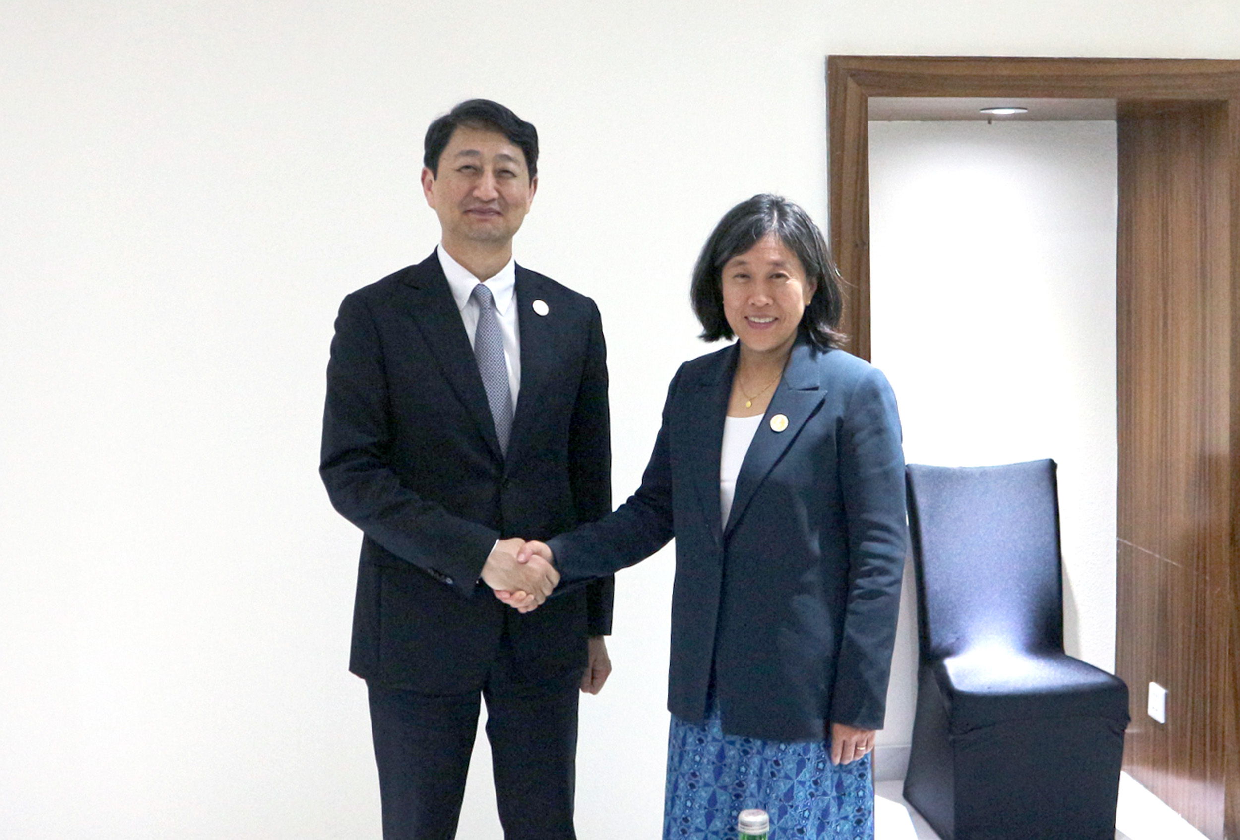 미국 무역대표부 대표와 양자회담 1