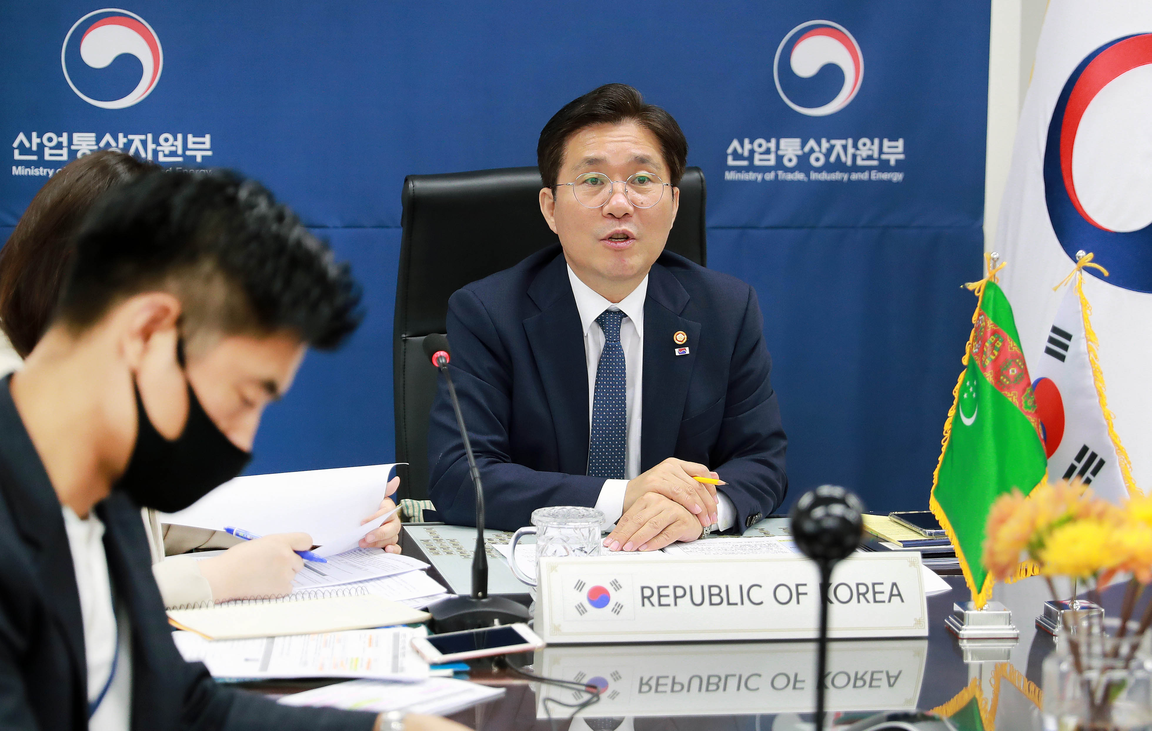 한-투르크메니스탄 경제공동위 수석대표 화상 회의 4