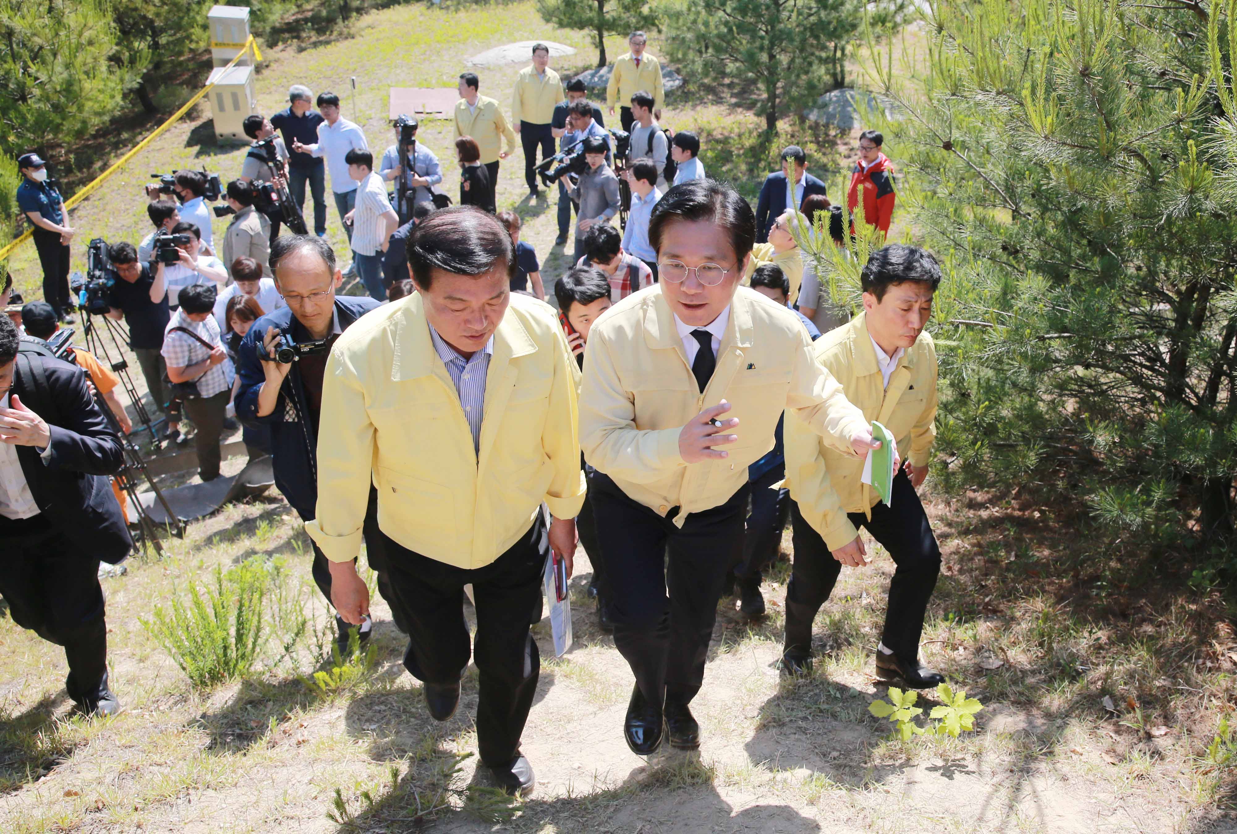 강원테크노파크 수소탱크 사고현장 긴급 방문 3