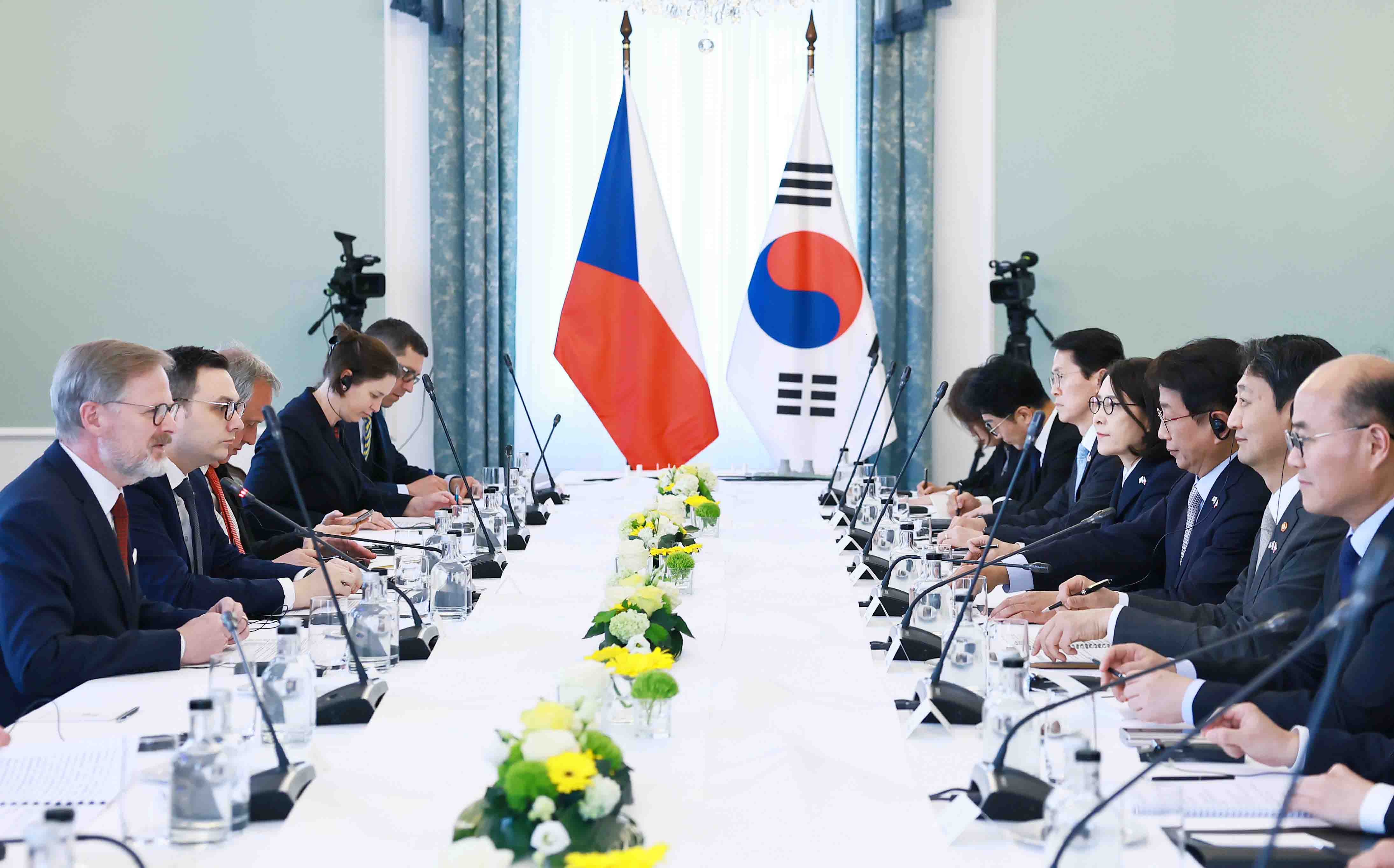 체코 총리 면담 2