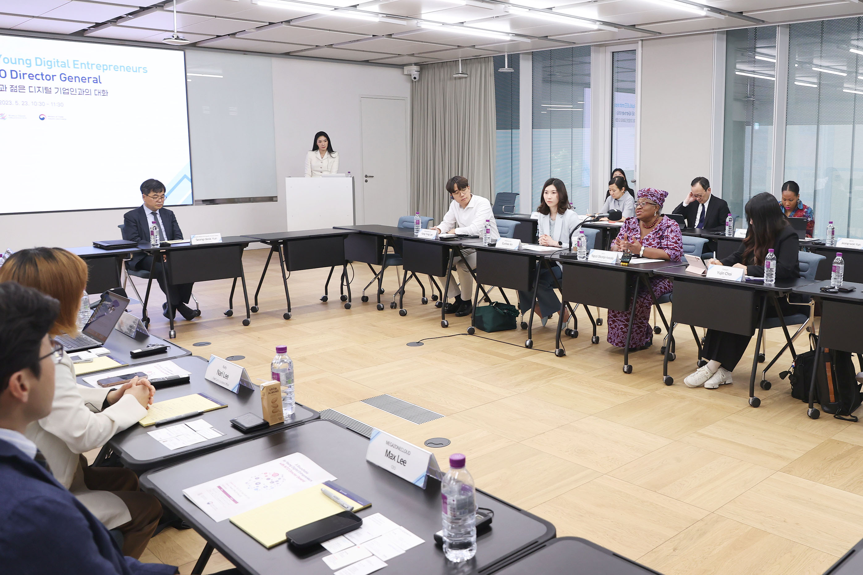WTO 사무총장, 젊은 디지털 기업인과의 대화 3