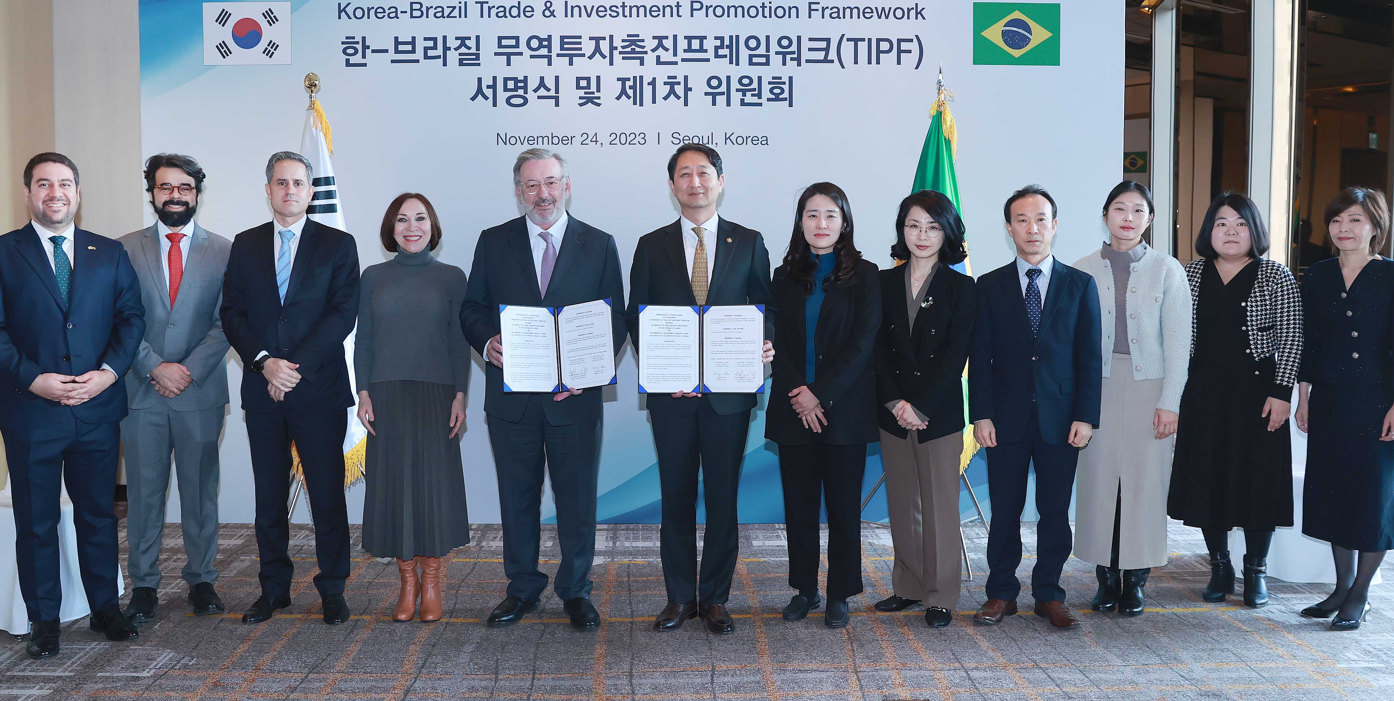 한-브라질 무역투자촉진프레임워크(TIPF) 체결 서명식 3