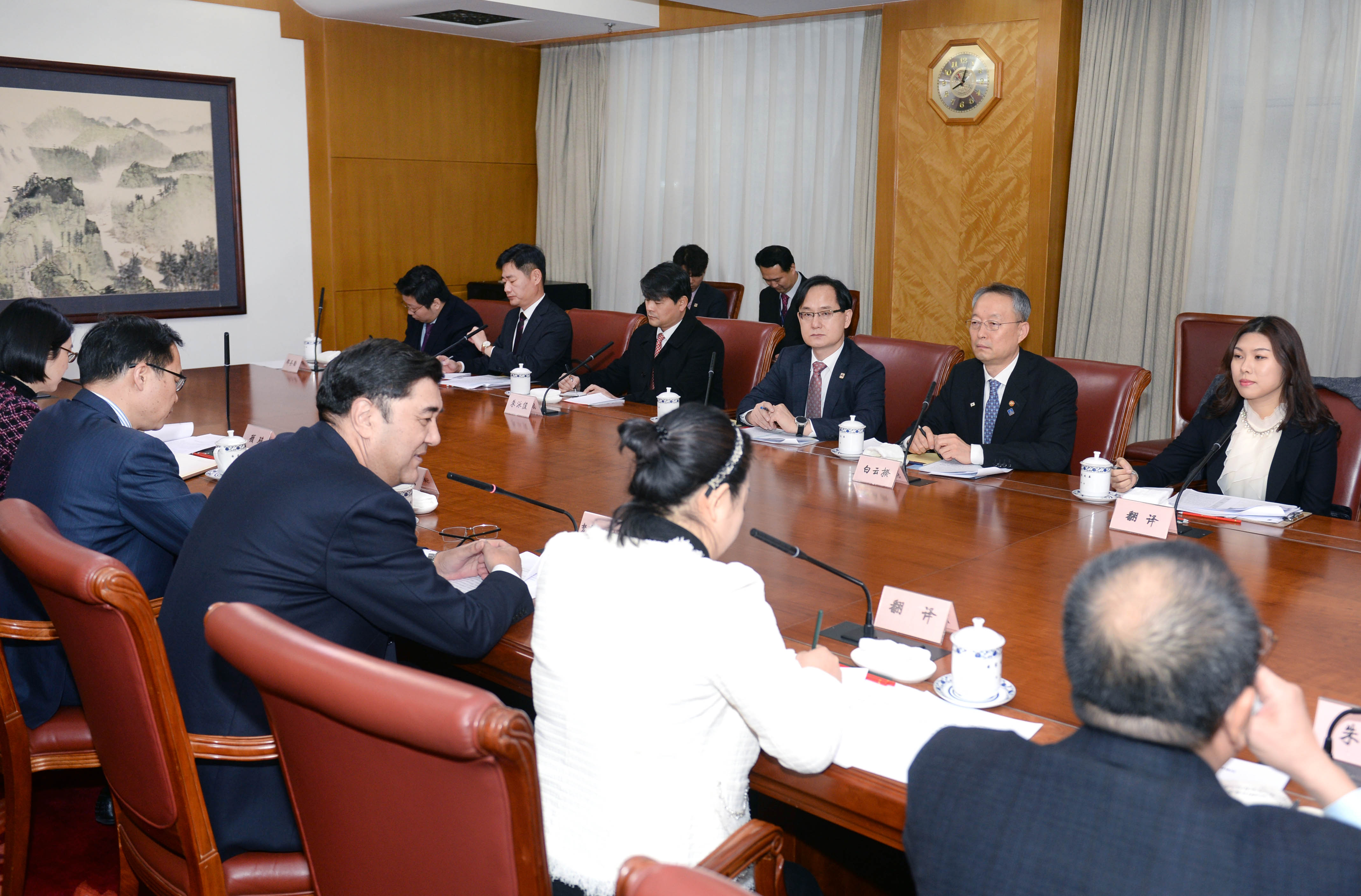 중국 국가에너지국장 면담 2
