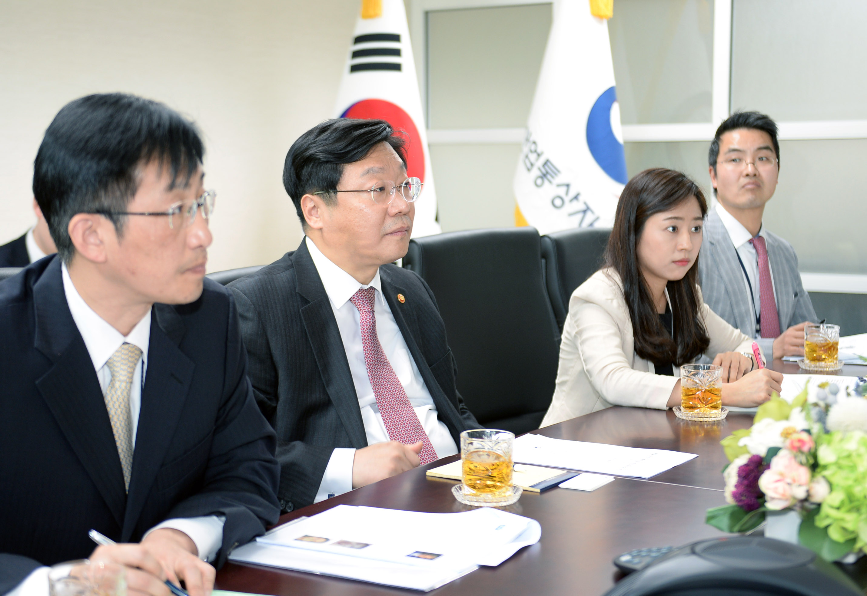 독일 연방상원의장·작센주 총리 면담 4
