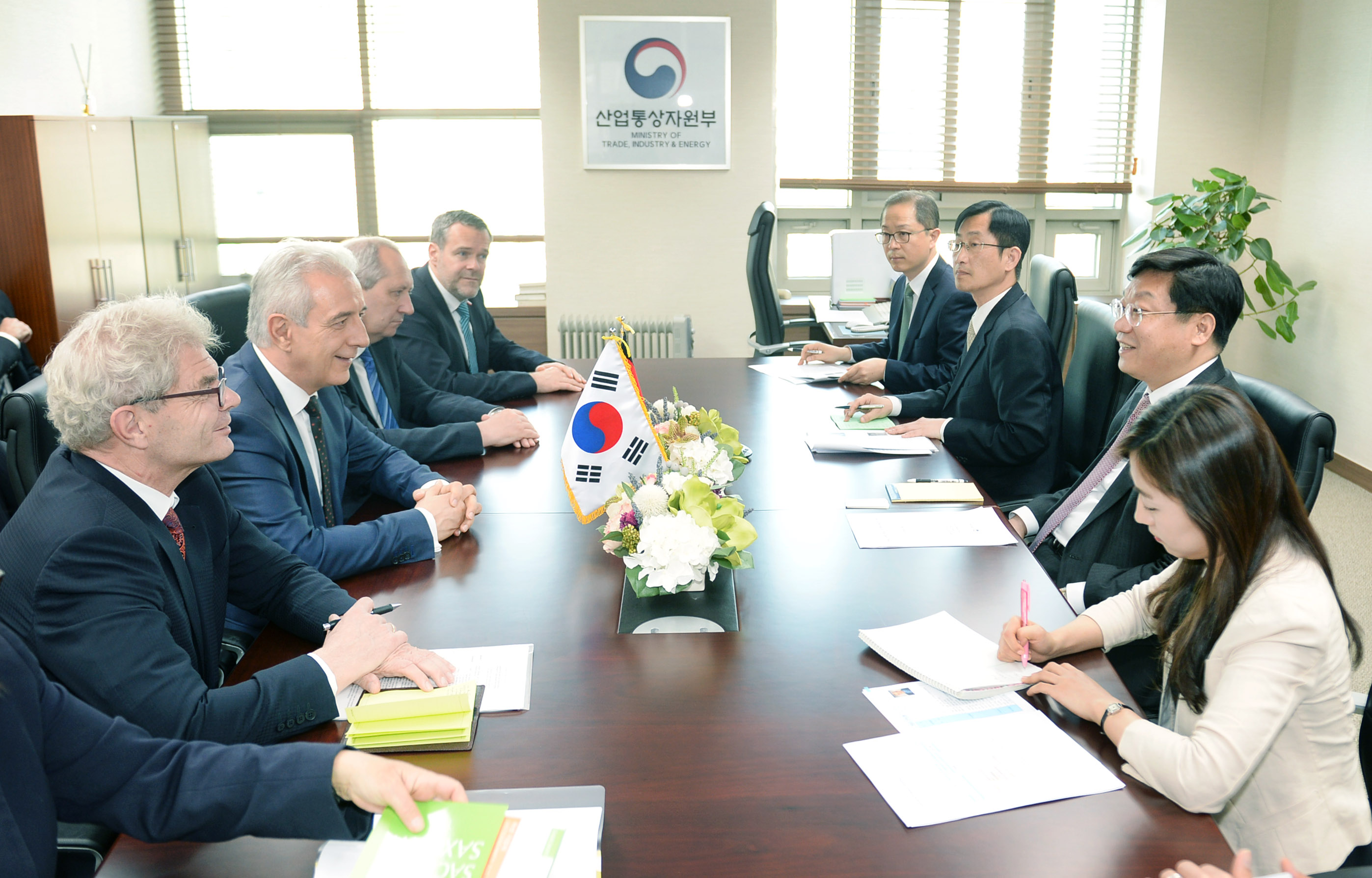독일 연방상원의장·작센주 총리 면담 2