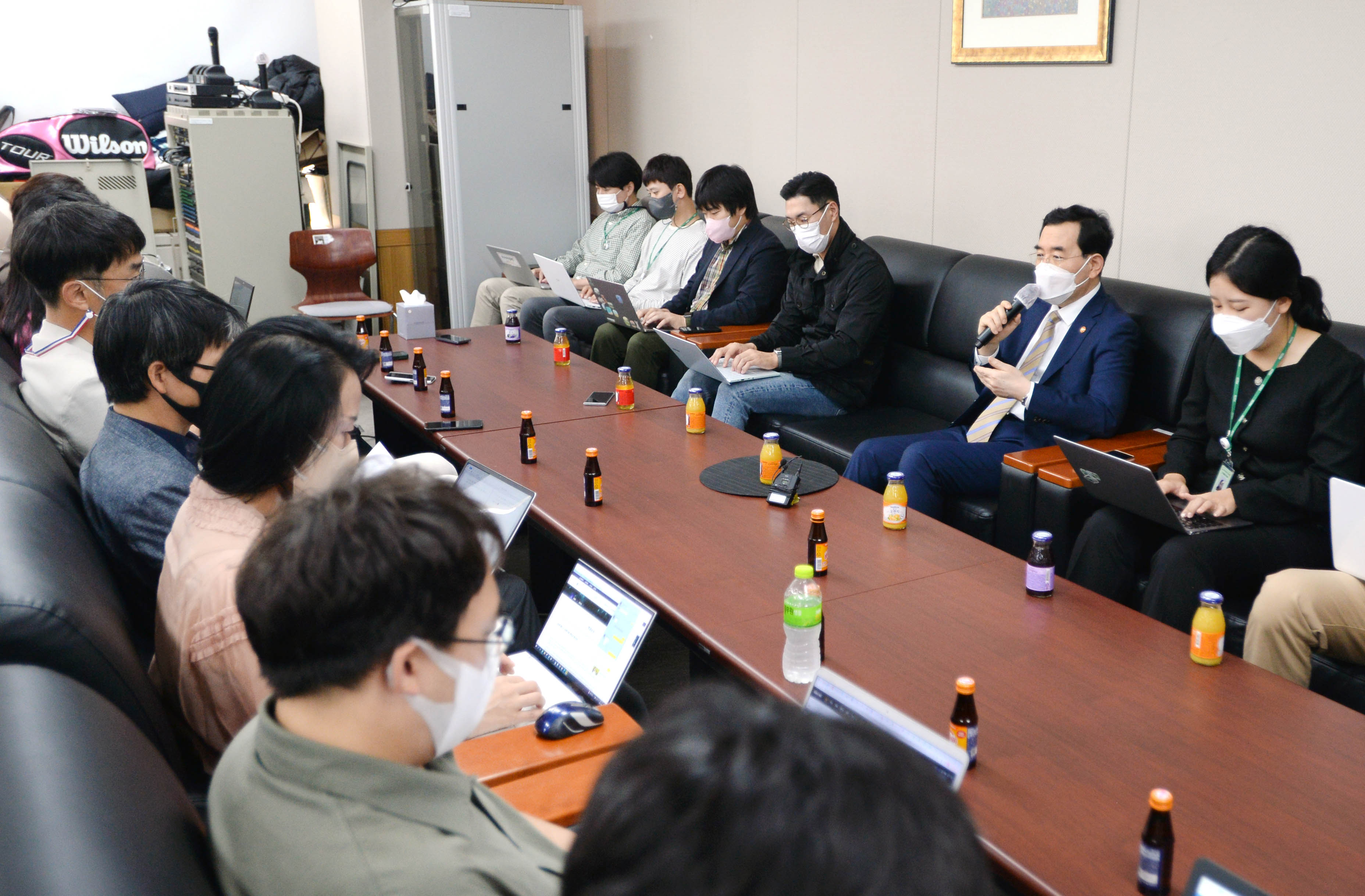 미국·캐나다 순방 관련 기자단 간담회 5