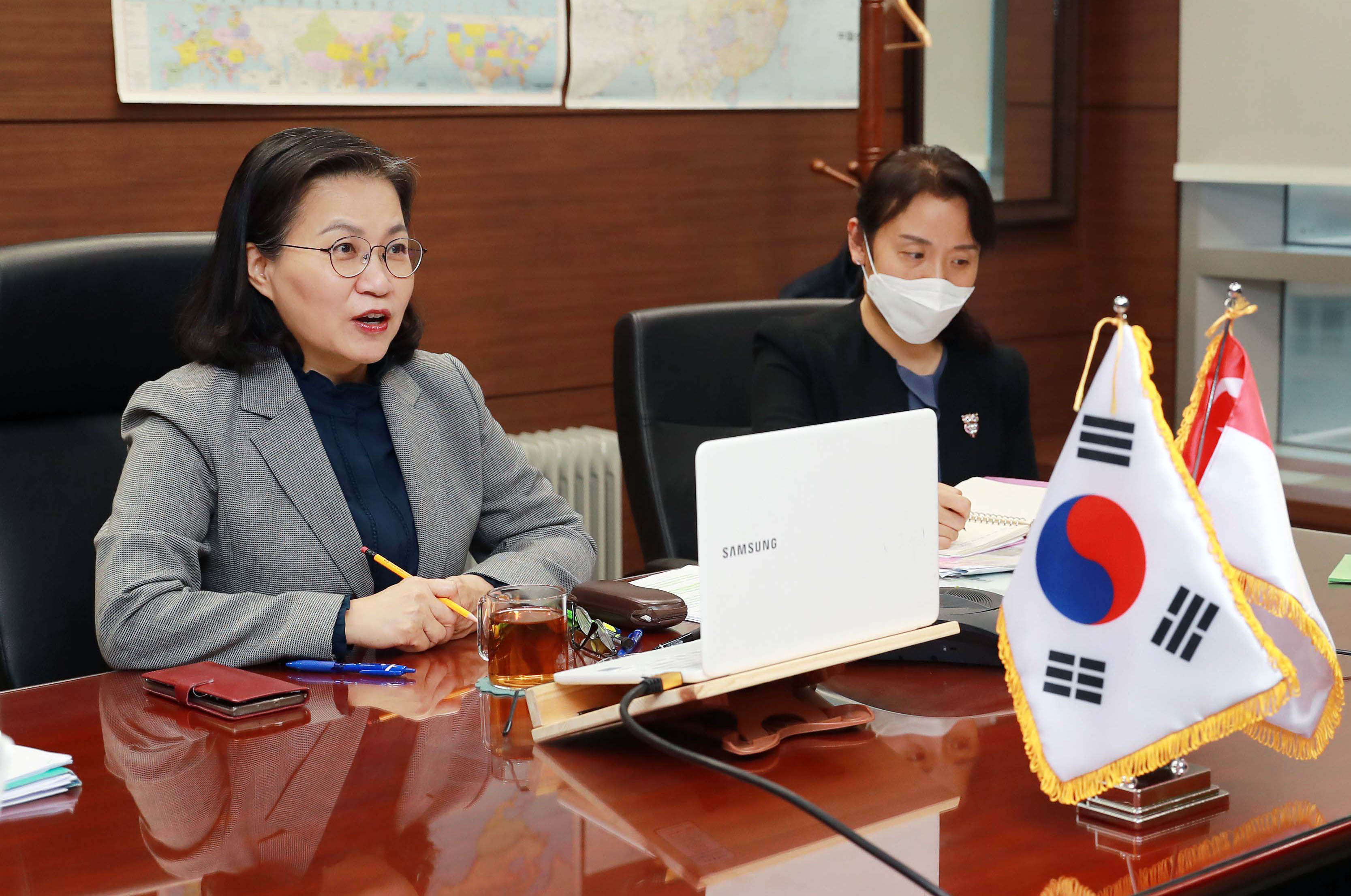 한-싱가포르 통상산업부 장관 영상회의 4