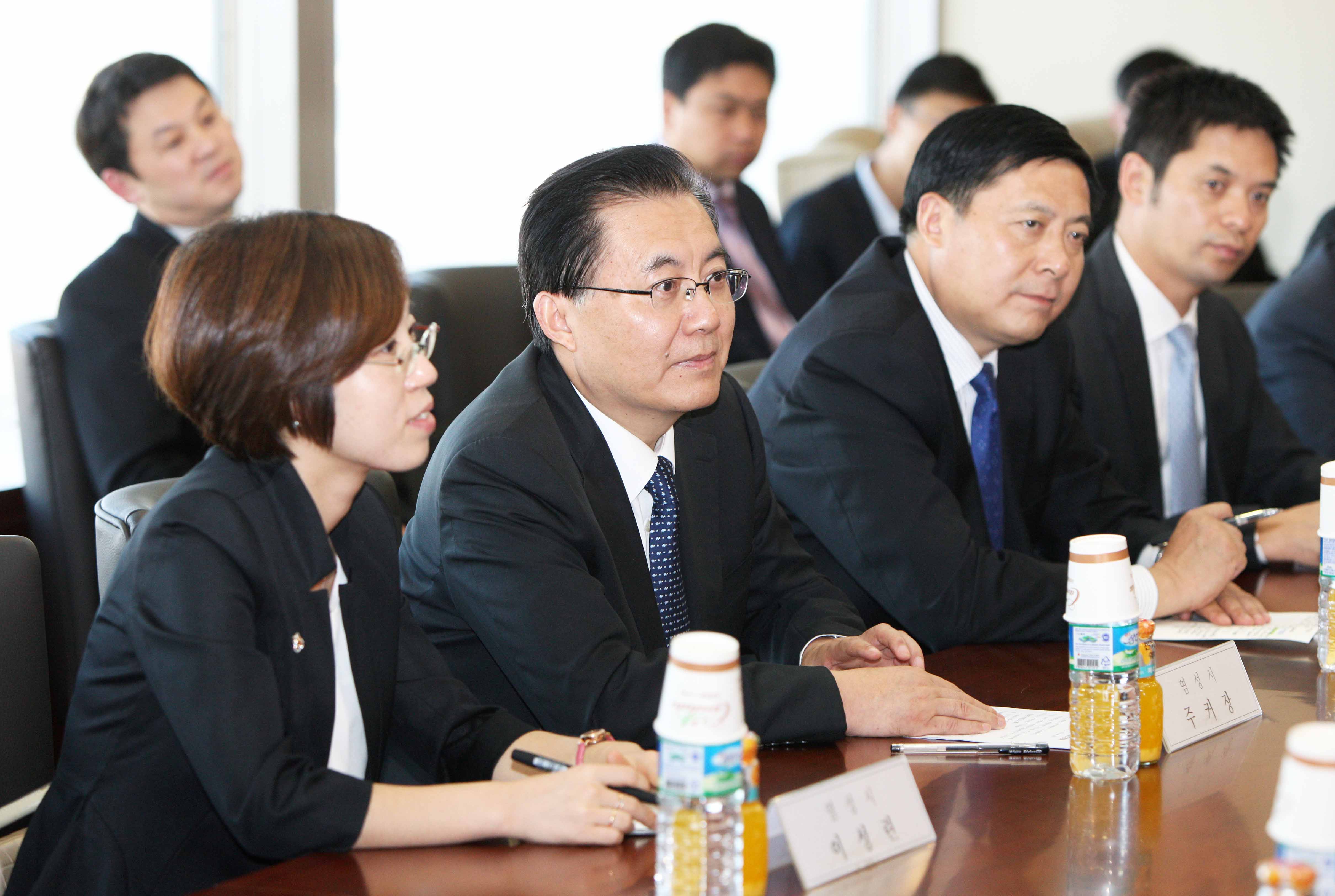 중국 염성시 당서기 면담 2