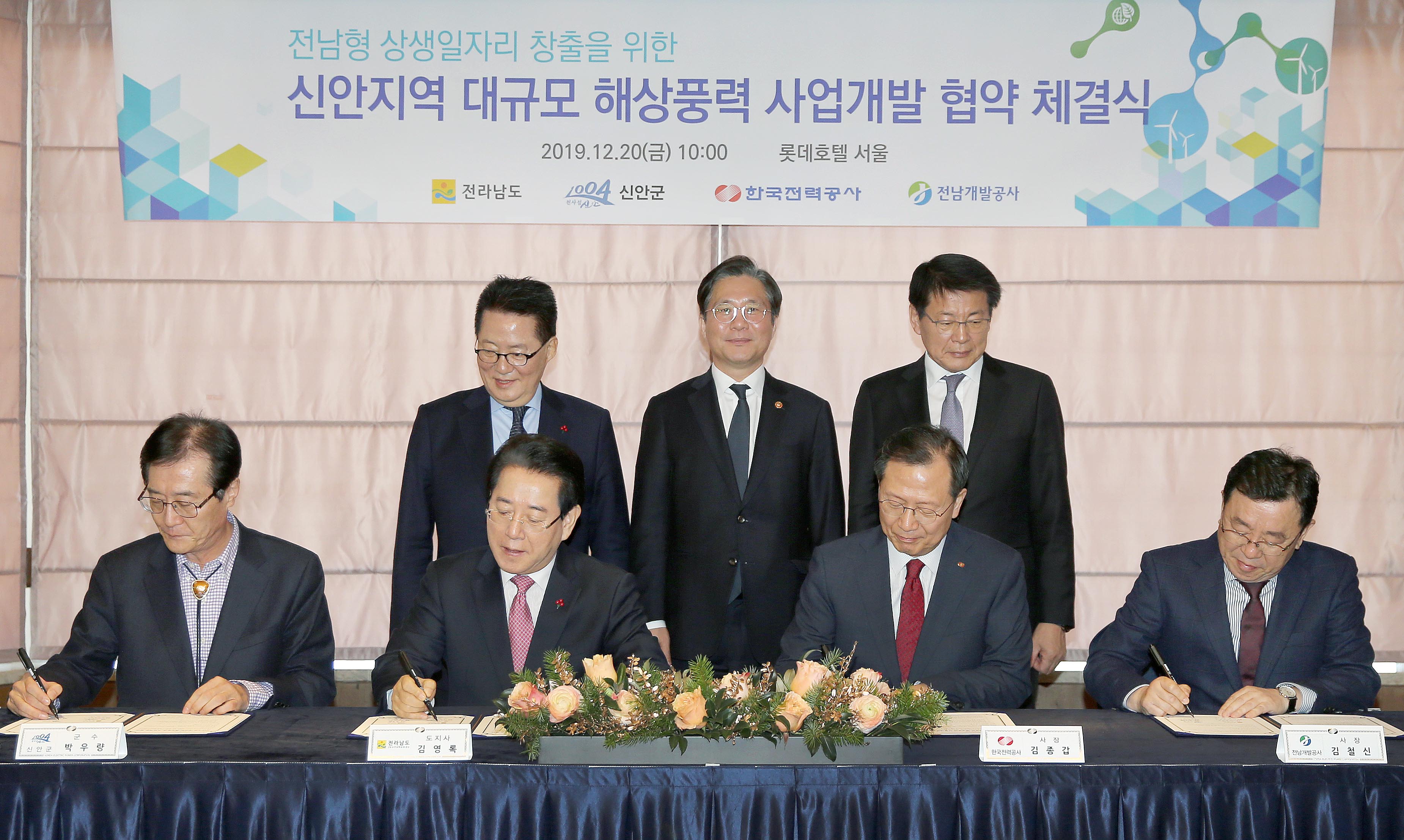 신안지역 대규모 해상풍력 사업개발 협약식 2