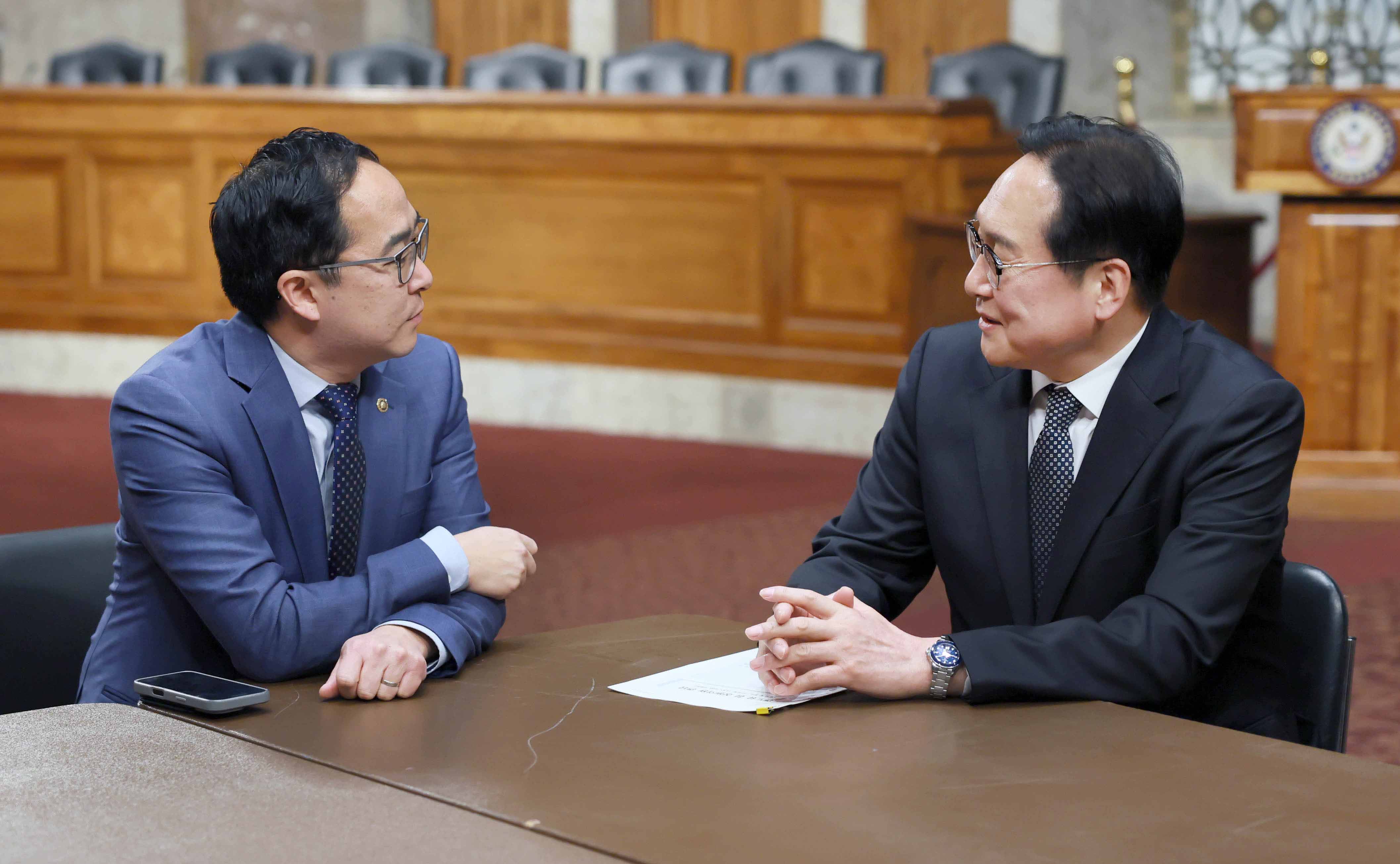 미국 앤드류 킴 상원의원 면담 2
