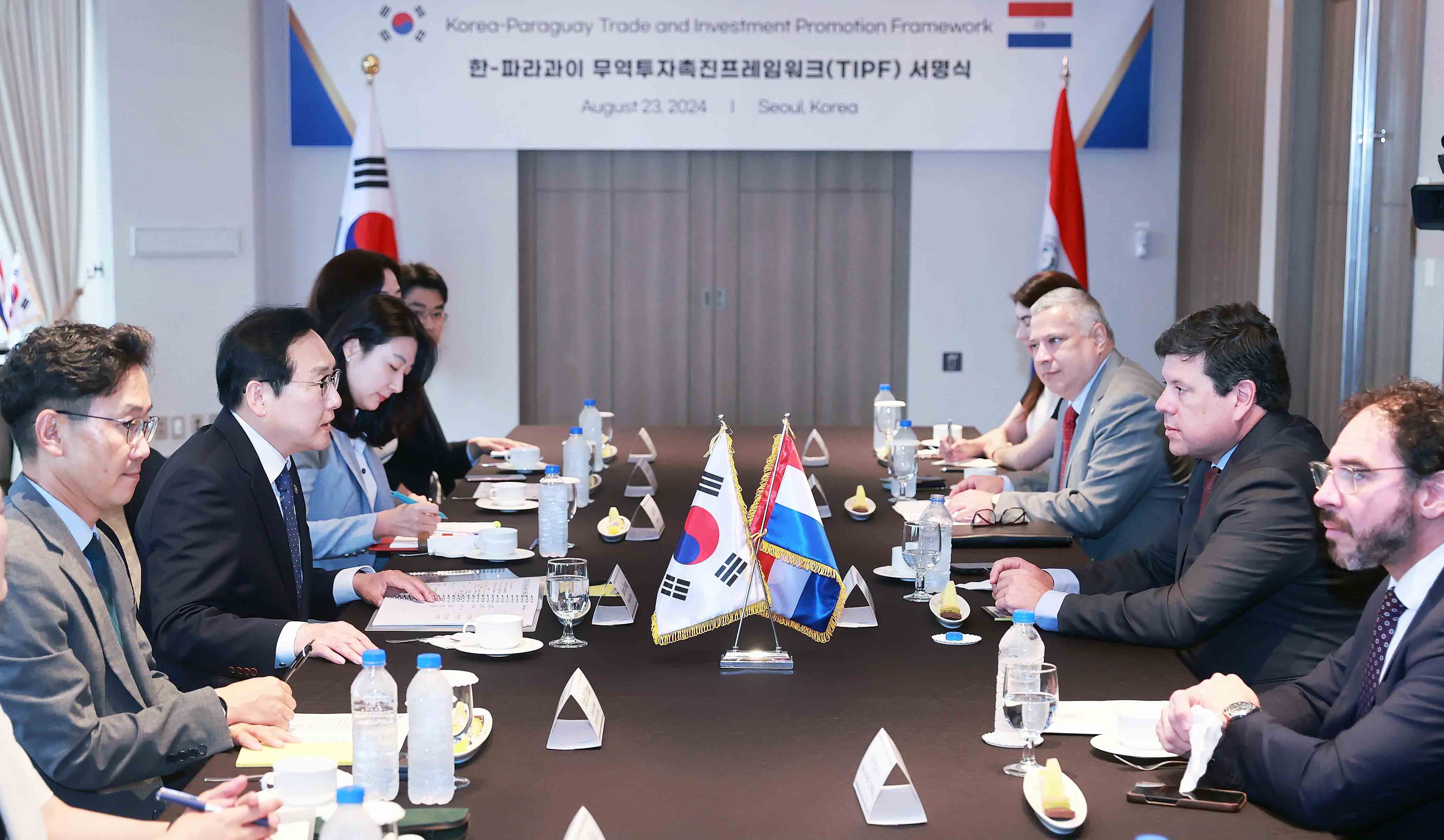 한-파라과이 무역투자촉진프레임워크(TIPF) 체결식 2