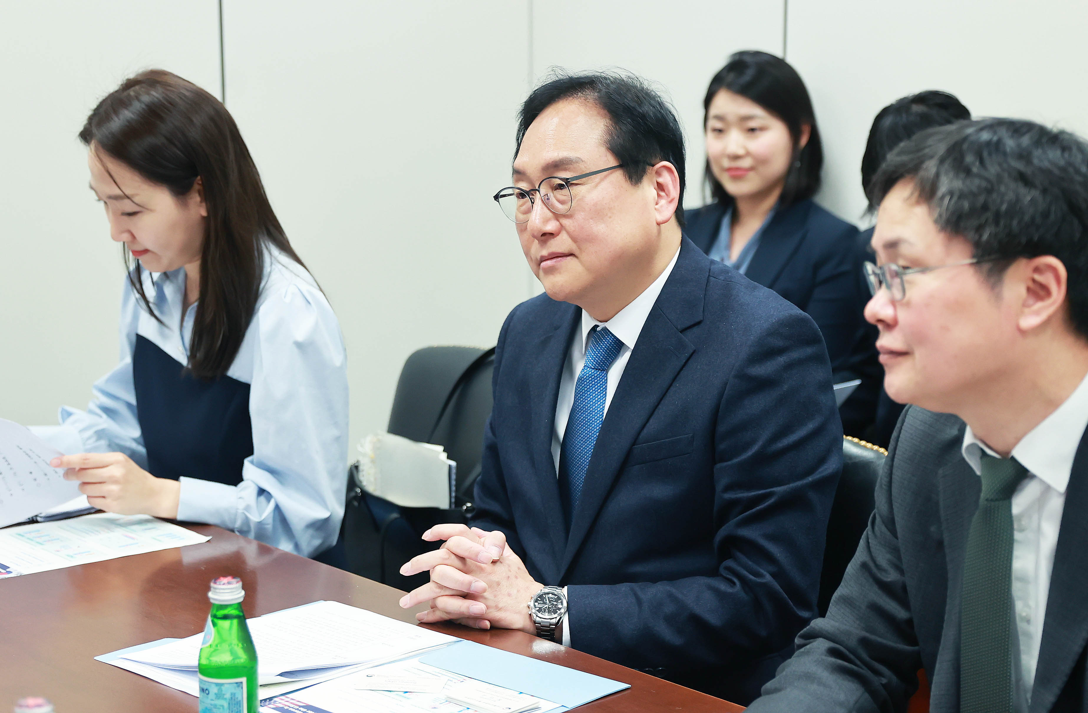 존 오소프 미국 상원의원 면담 2