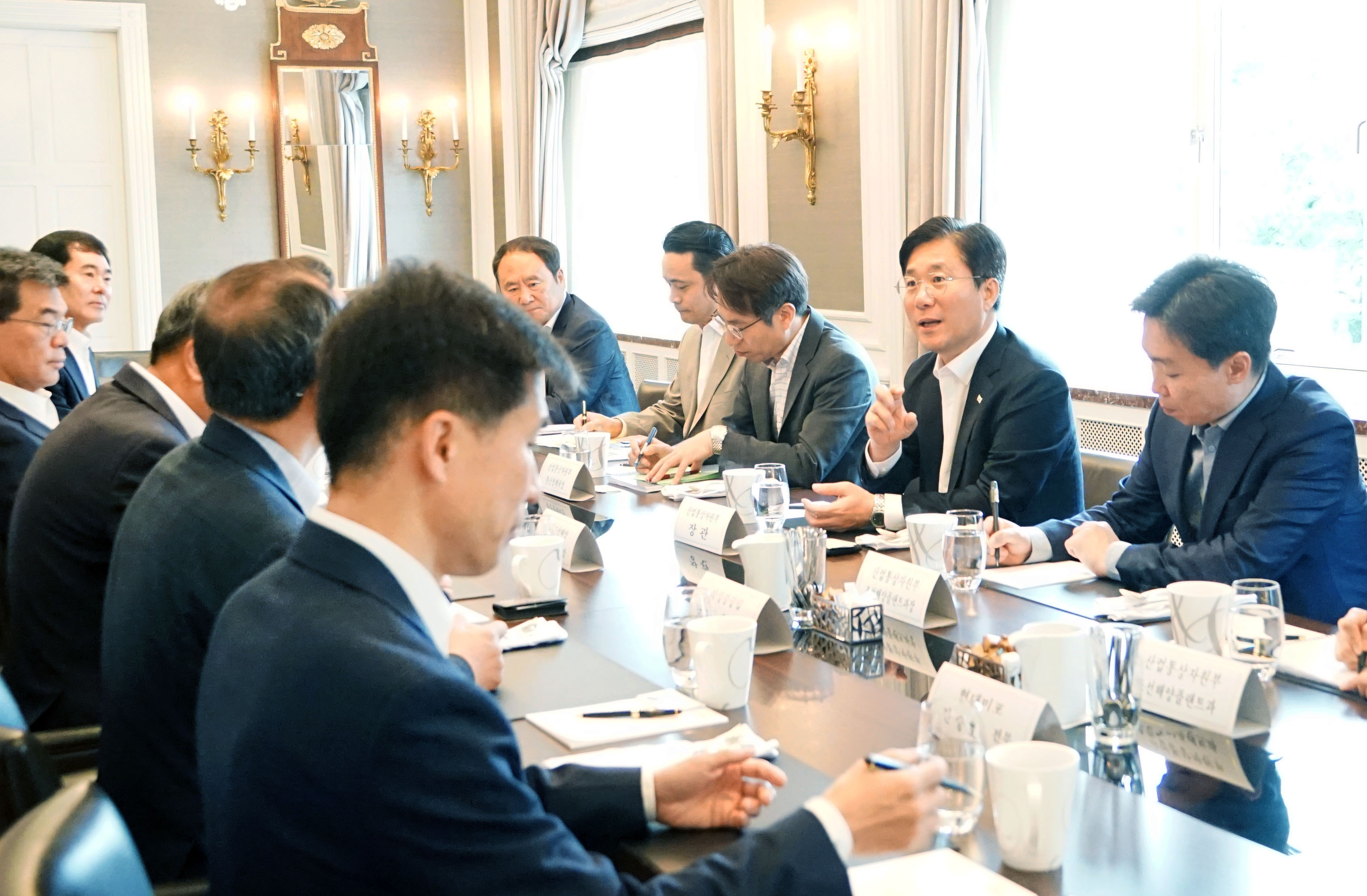 노르웨이 양해각서 체결 기업인 조찬간담회 1