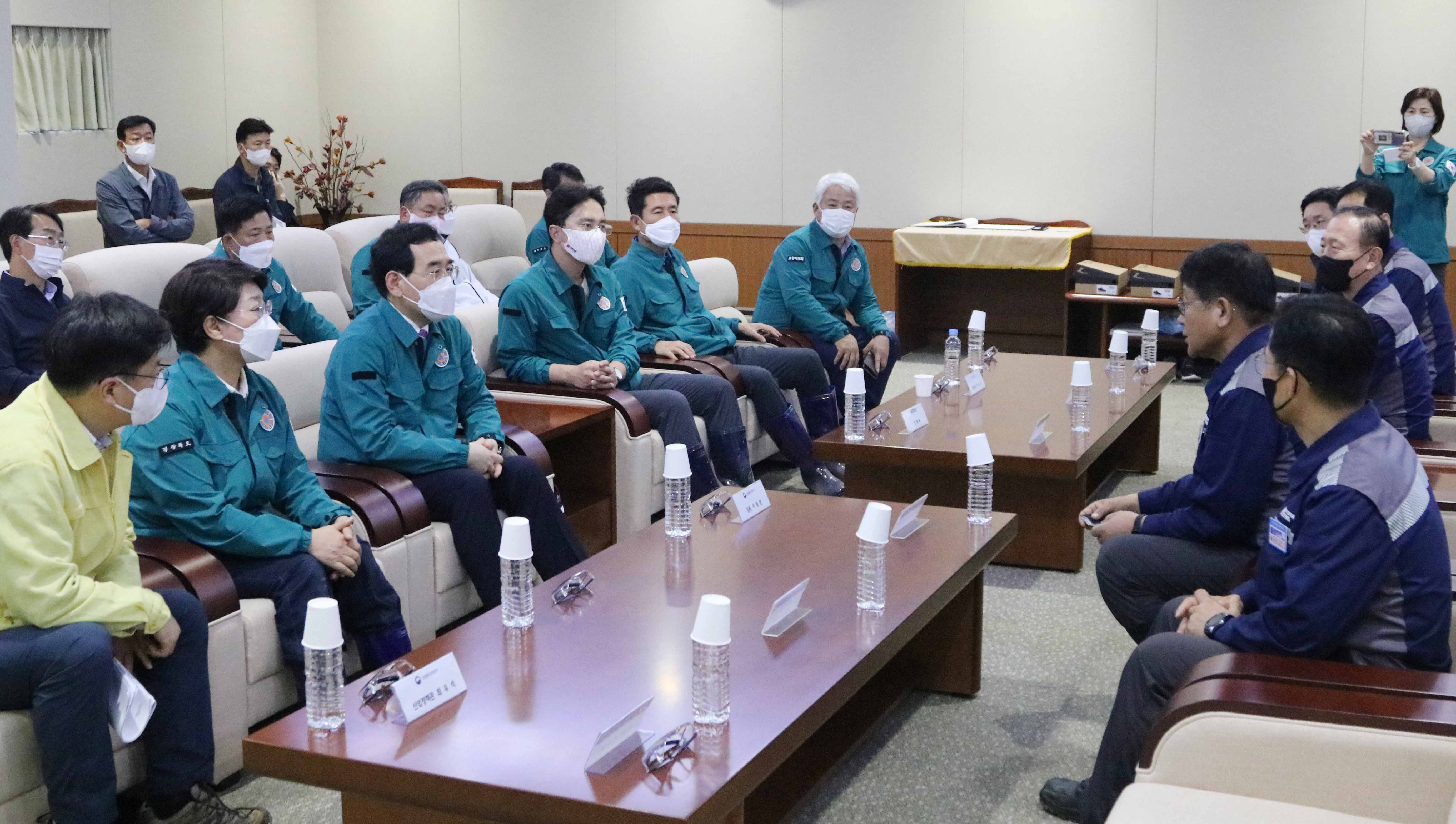 현대제철 포항 제1공장 태풍피해 수해복구 현장 방문 6