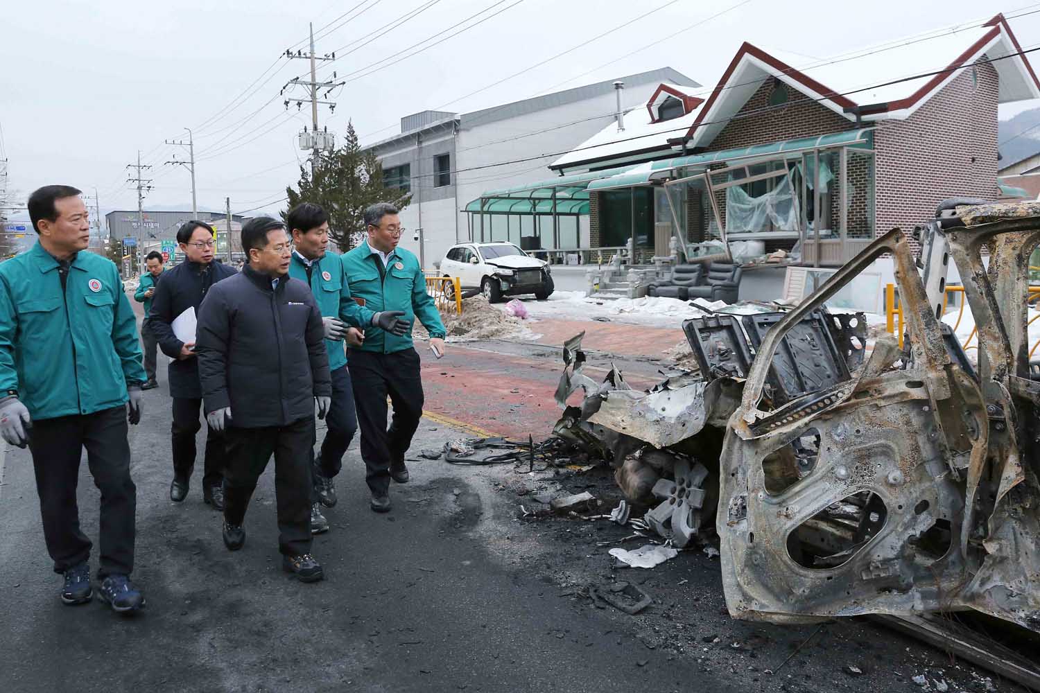 평창 LPG 충전소 가스누출 폭발사고 현장점검 2