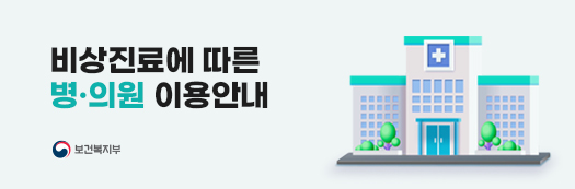 비상진료에 따른 병의원 진료 안내
